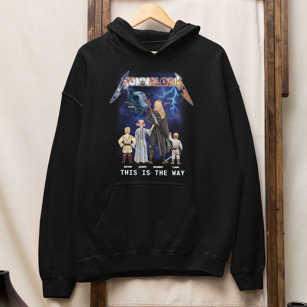 Galaxy Mommalodia This Is The Way - Personalized T-shirt - Patriotic Gift For Mom, Grandma | CL08 HN02 - Image 3