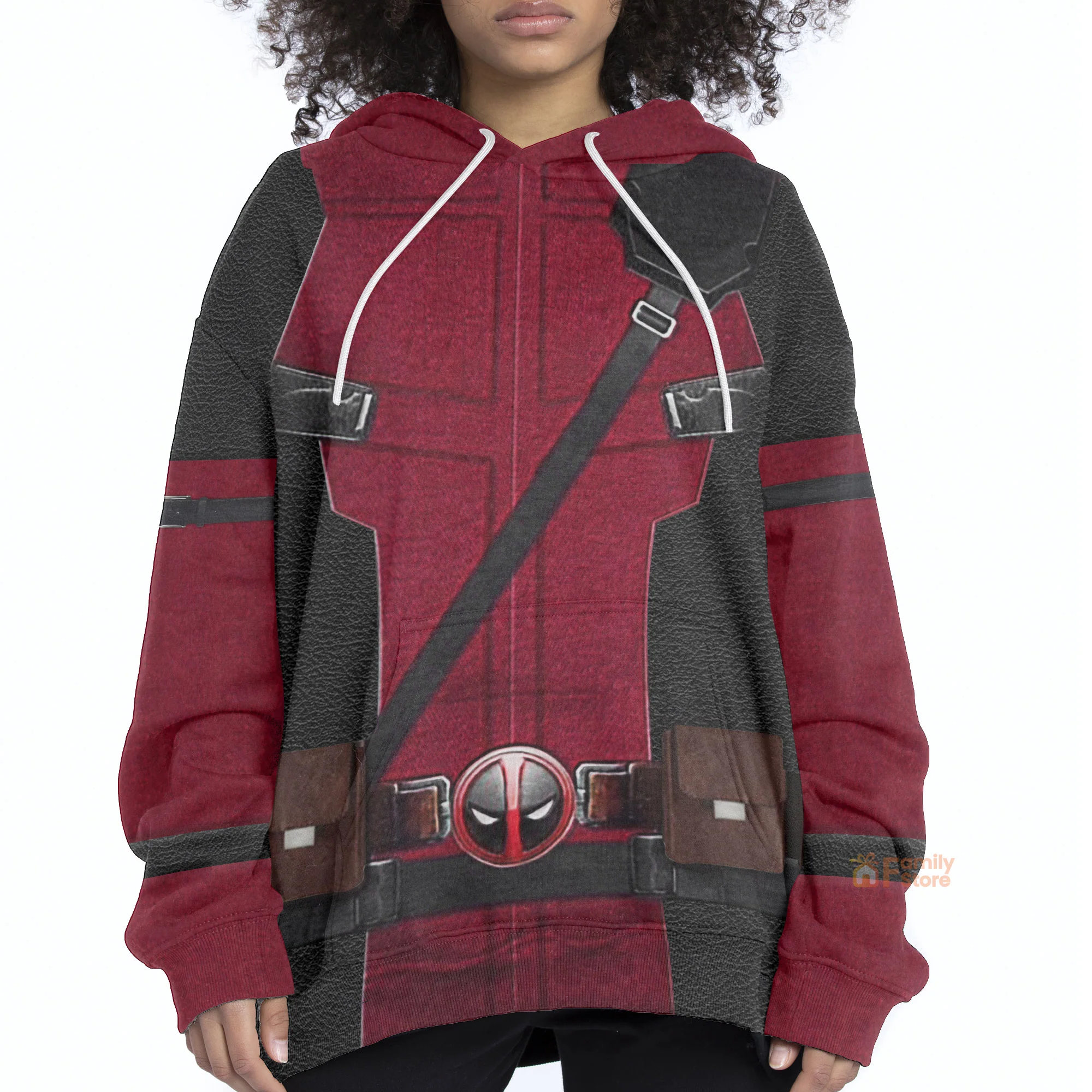 Deadpool Cosplay Hoodie For Men - Image 5