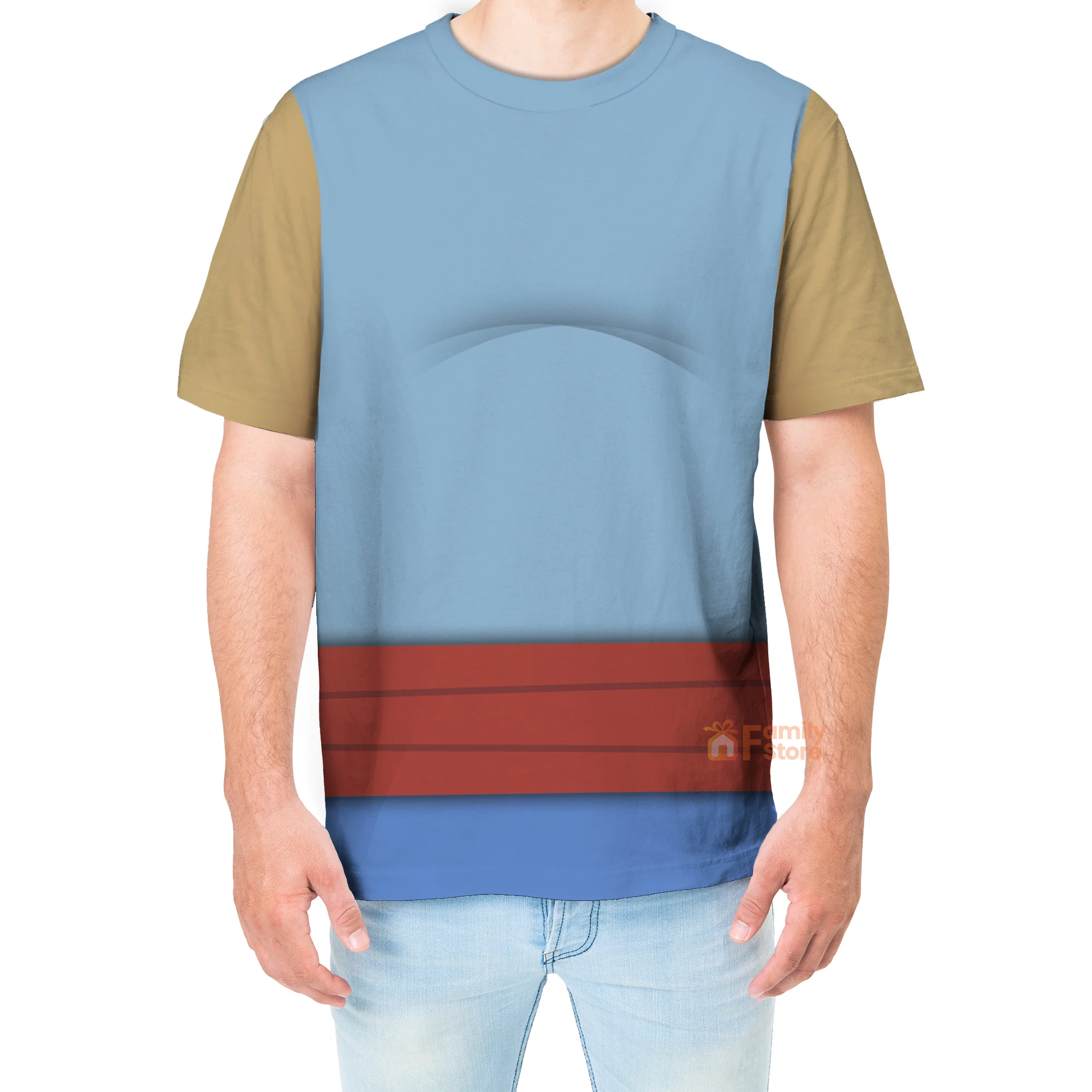 Genie Aladdin Costume T-Shirt - Image 4