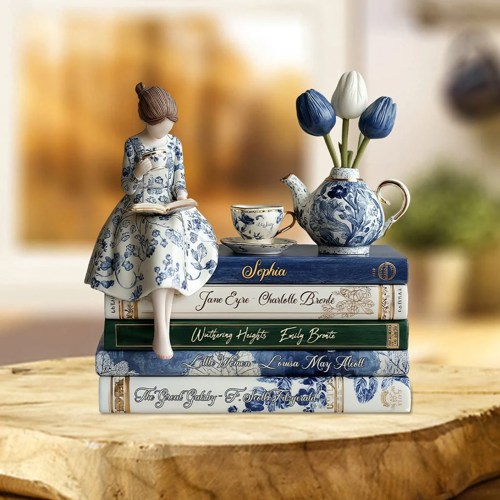 Girl Love Books - Personalized Custom Shaped Acrylic Plaque