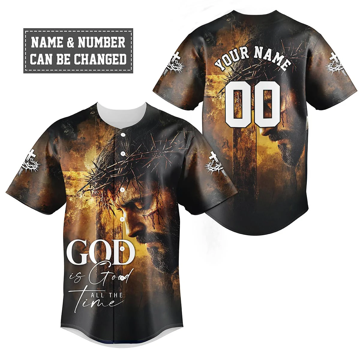 God is Good All The Time Baseball Jersey Bundle - Image 2