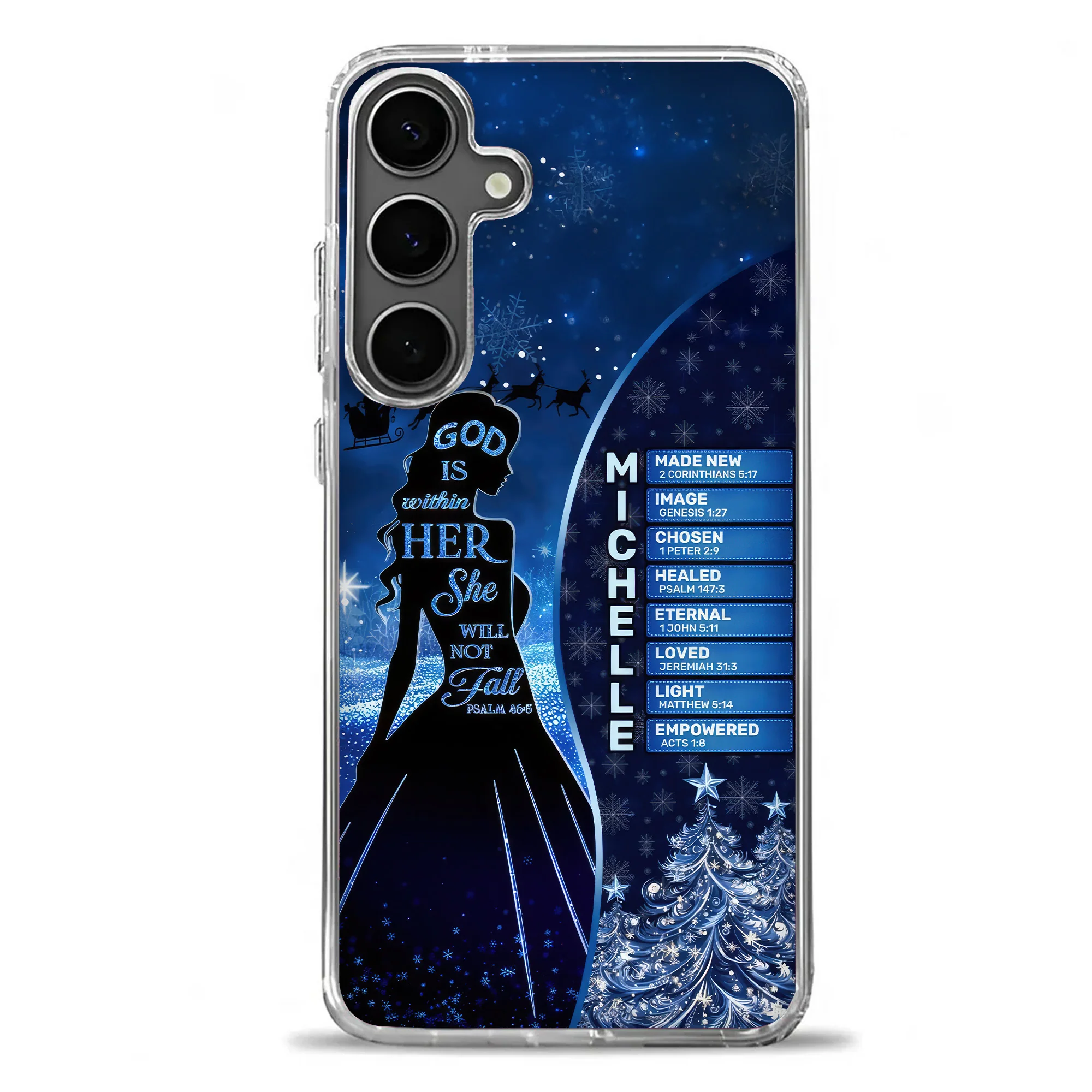 God Is Within Her She Will Not Fall - Personalized Phone Case - Gift For Her, Christmas TD118 - Image 2
