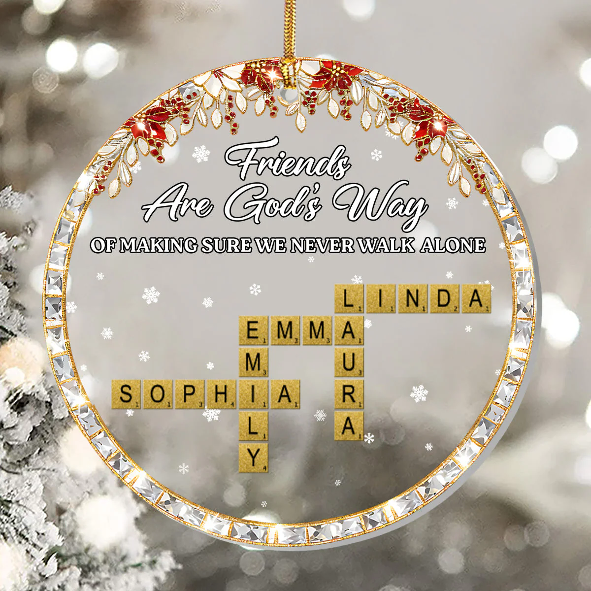God’s Way Of Friendship - Personalized 1-Layer Acrylic Ornament TD118 - Image 5