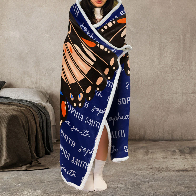 God Says I Am A Good Girl - Personalized Wearable Hooded Blanket - Gift For Black African Women - CLGOD02 NA94 - Image 6
