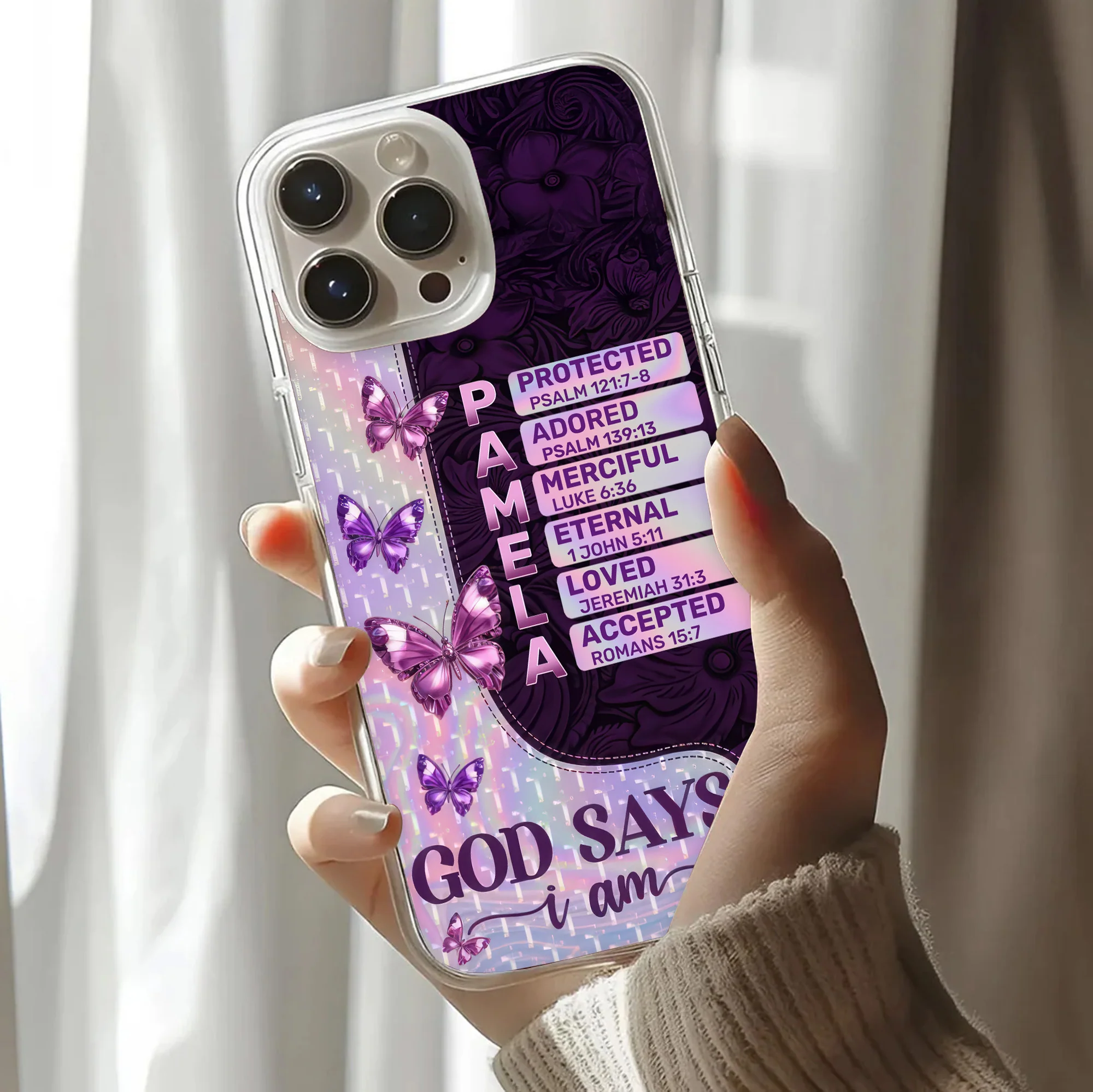 God Says I Am Chosen - Personalized Phone Case TD118 - Image 3