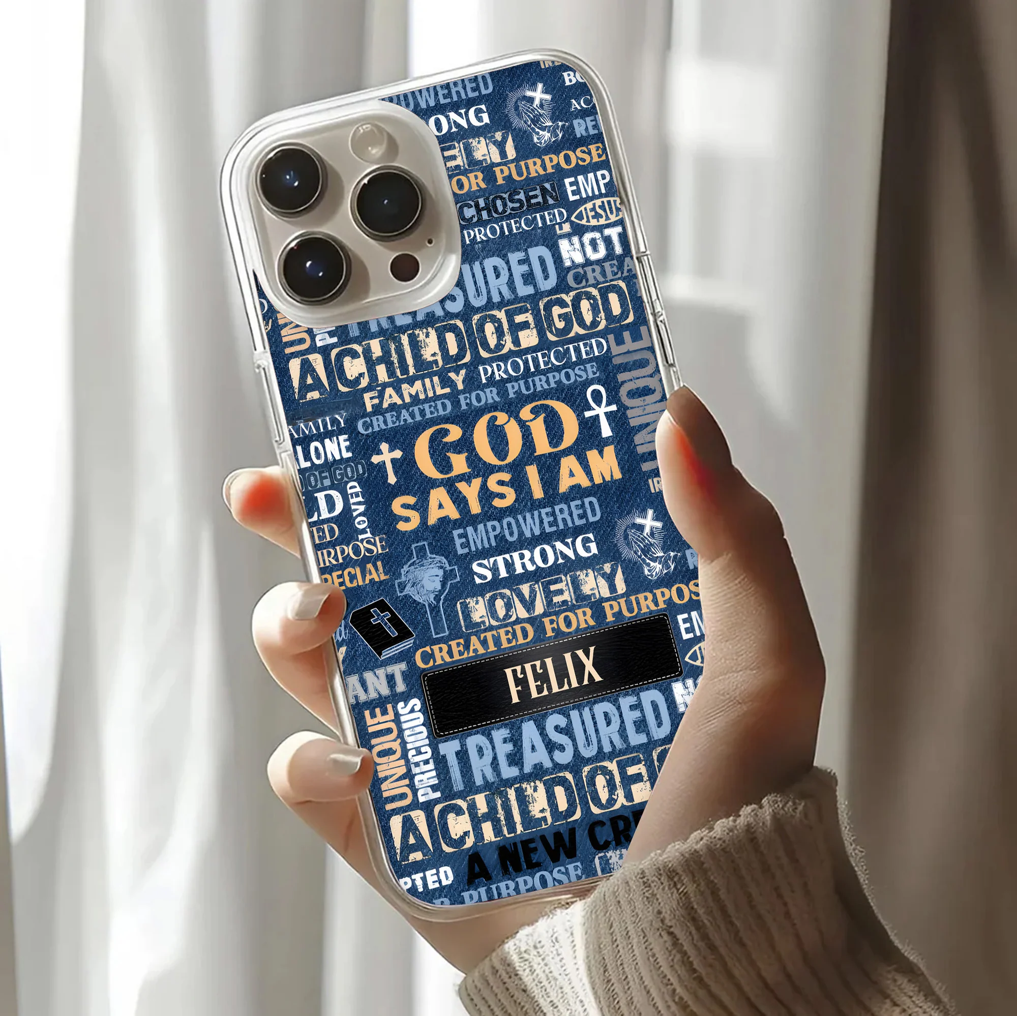 God Says I Am Empowered - Personalized Phone Case TD118 - Image 3