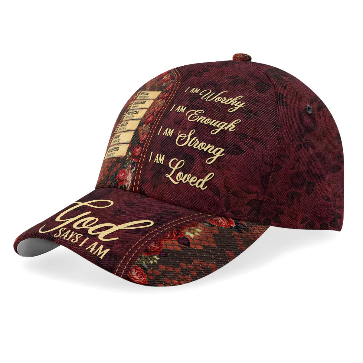 God Says I Am Everything - Personalized Classic Cap - Christian Gift For Mom, Grandma BA01 - Image 2