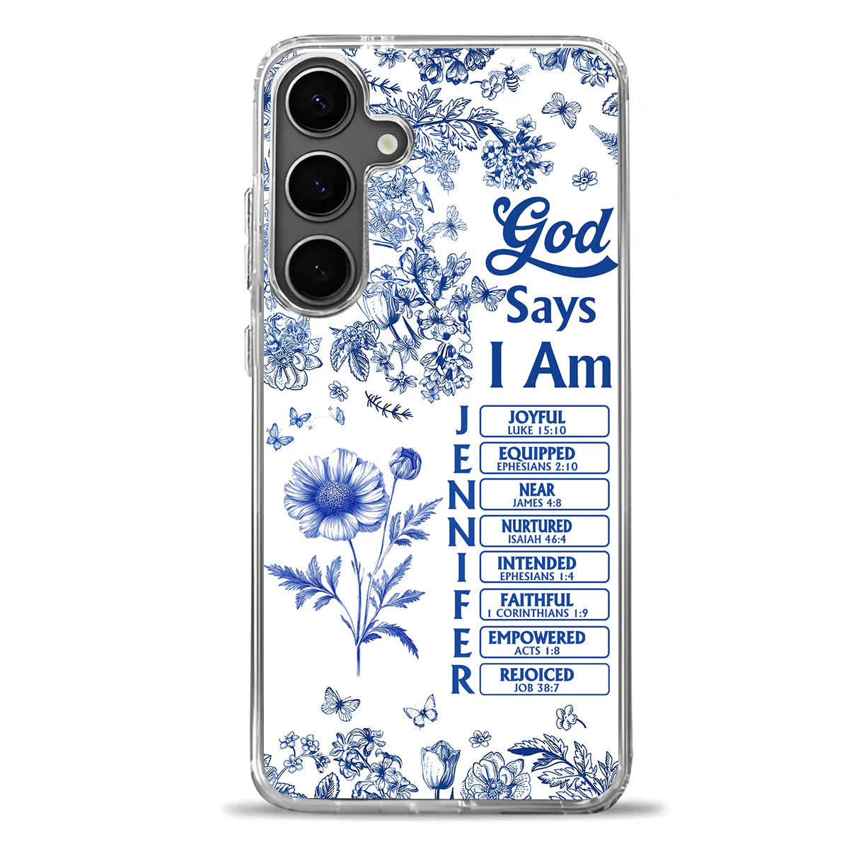 God Says I Am Joyful - Personalized Phone Case TD118 - Image 2