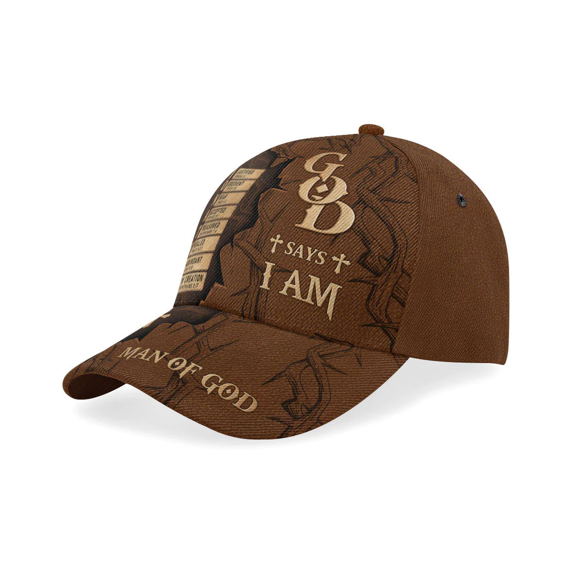 God Says I Am Man Of God - Personalized Classic Cap TD118 - Image 4