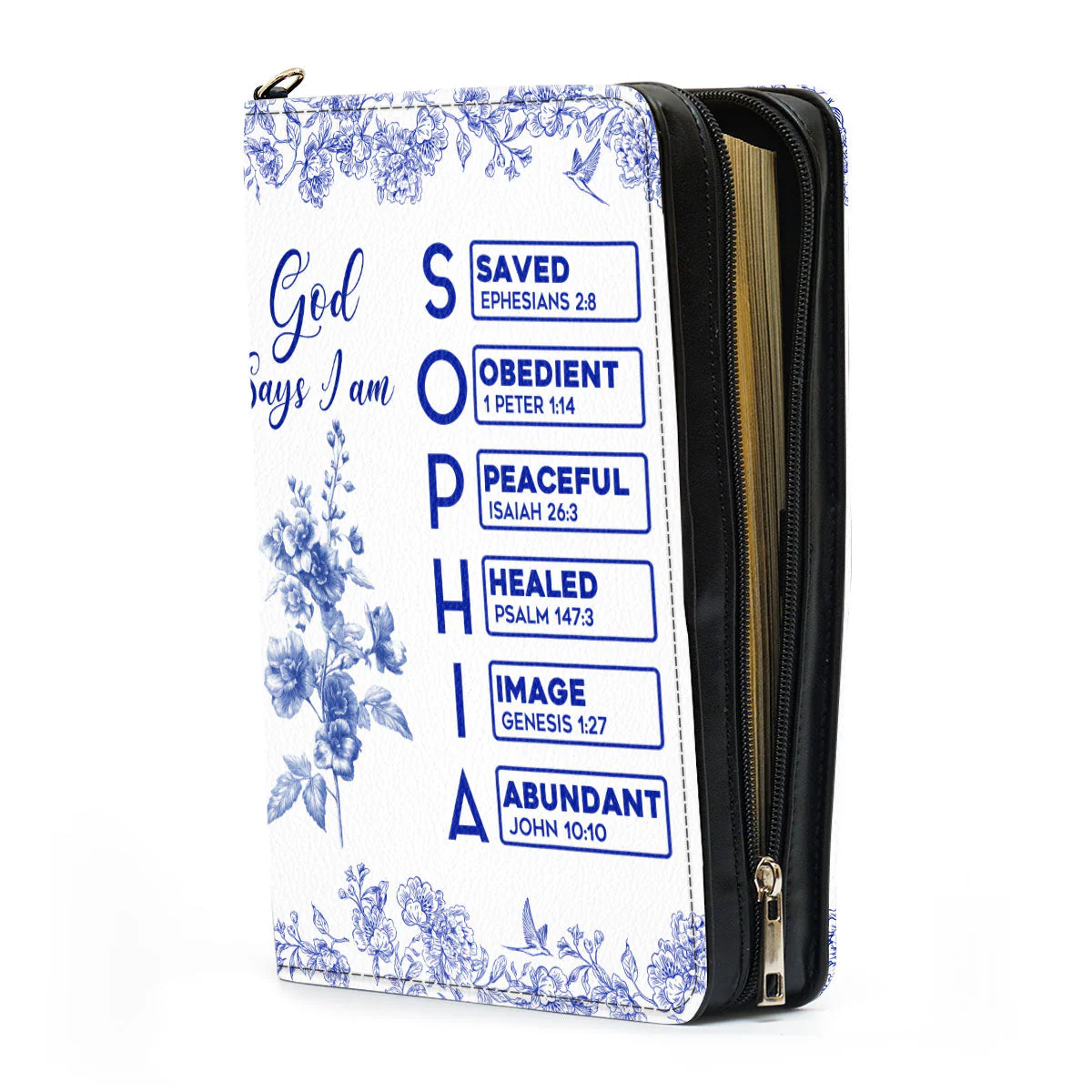 God Says I Am - Personalized Bible Cover - Image 3