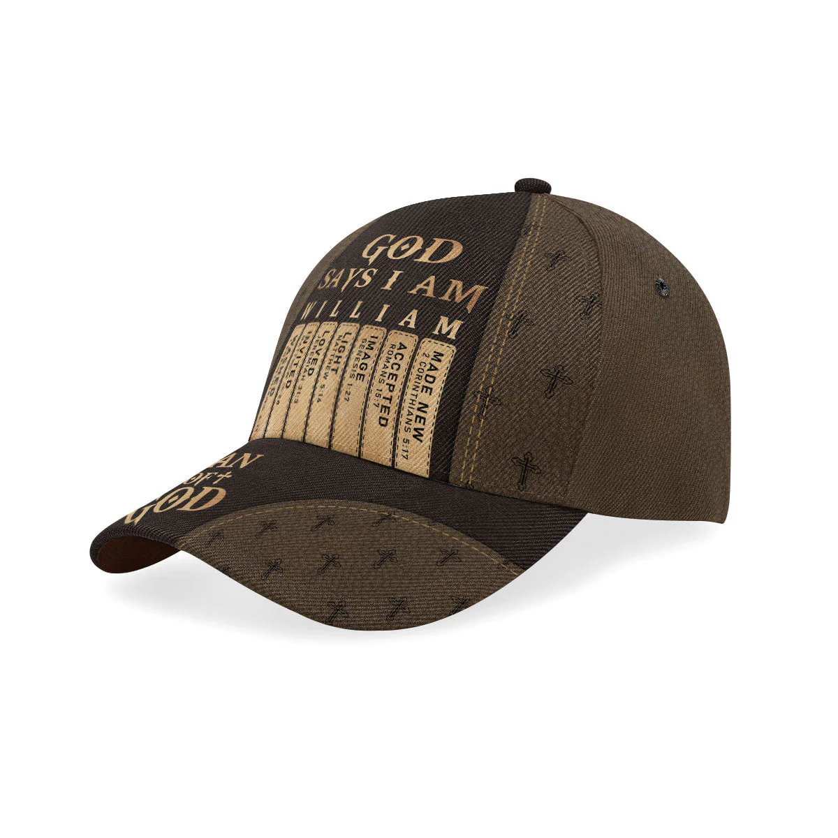 God Says I Am - Personalized Classic Cap TD118 - Image 4