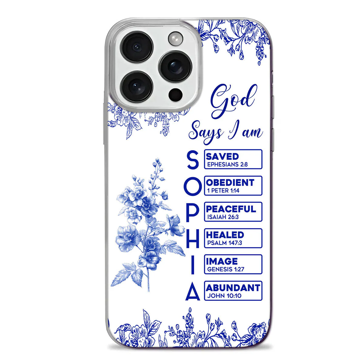 God Says I Am - Personalized Phone Case