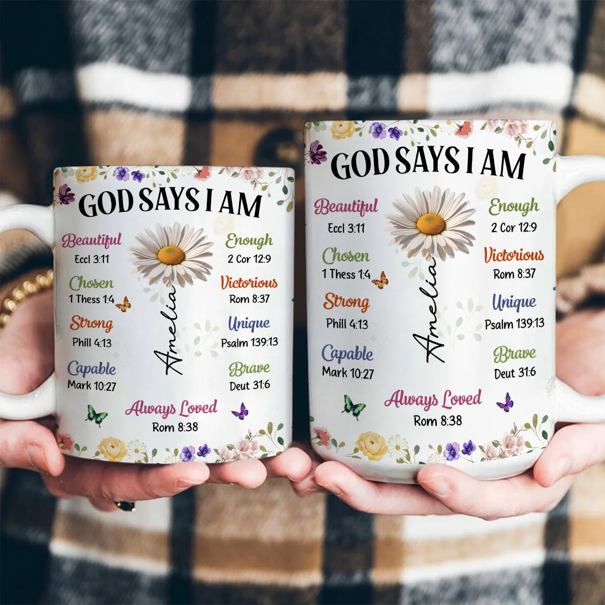 God Says I Am - Personalized Mug - Christian Gift - Image 4