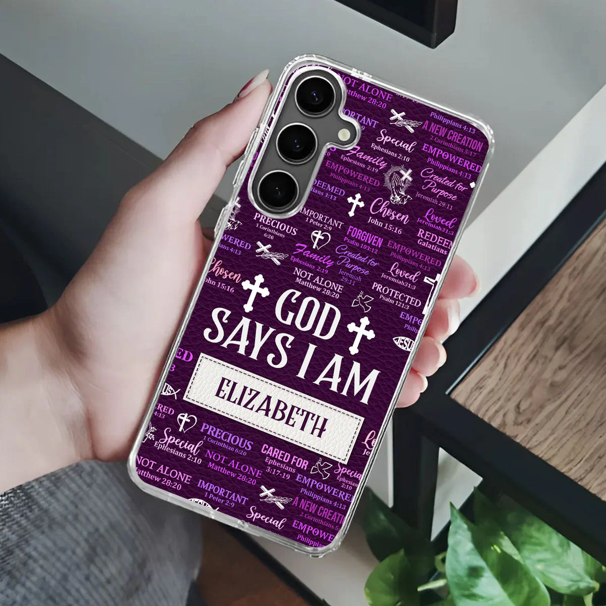 God Says I Am Precious - Personalized Phone Case TD118 - Image 4