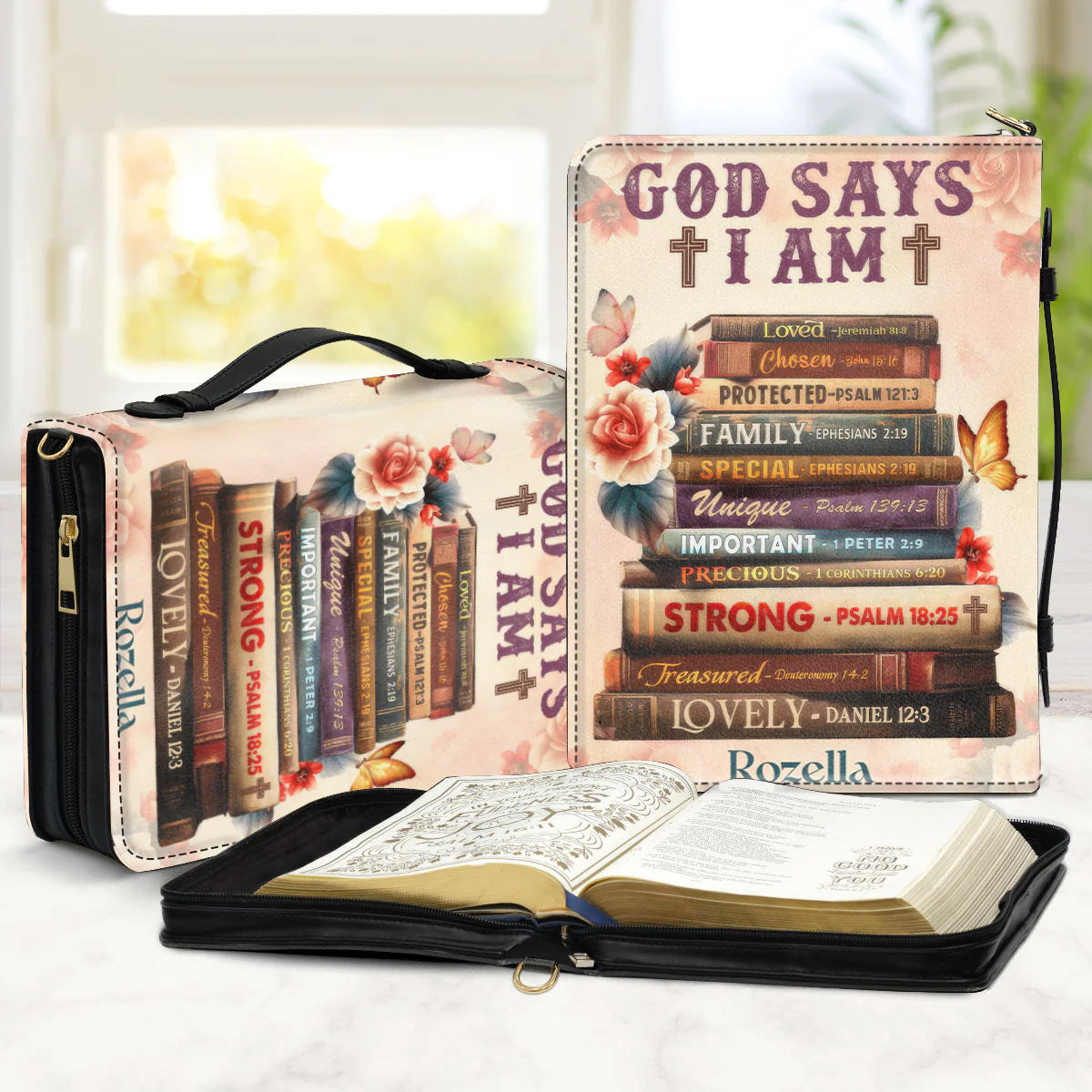 God Says I Am - Scripture Gifts For Women Of God - Personalized Bible Covers - AT4080969