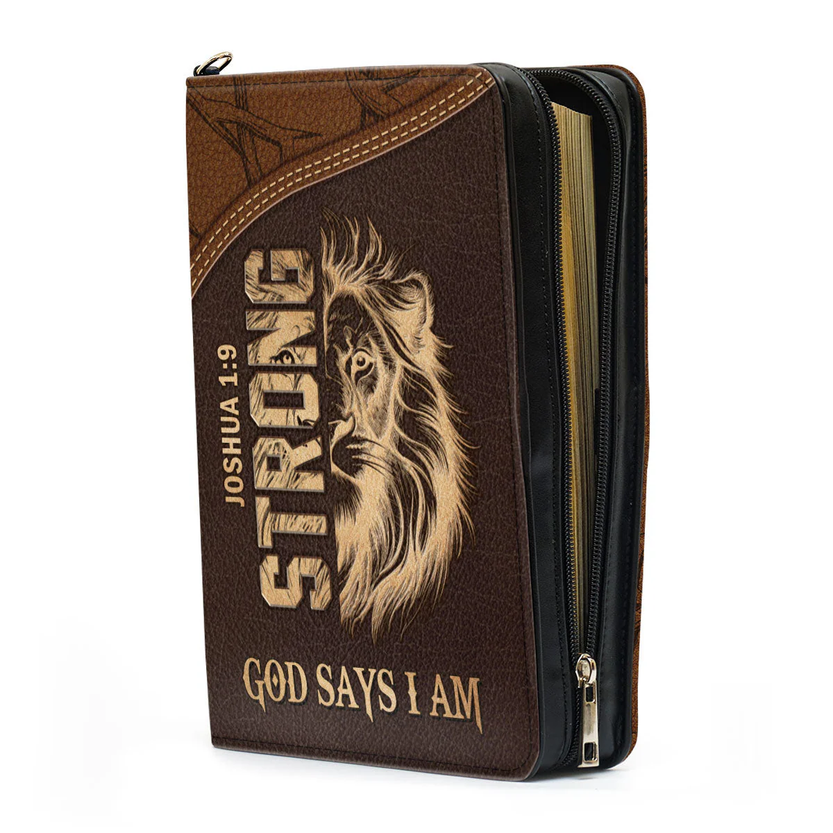 God Says I Am Strong - Personalized Bible Cover - Image 4