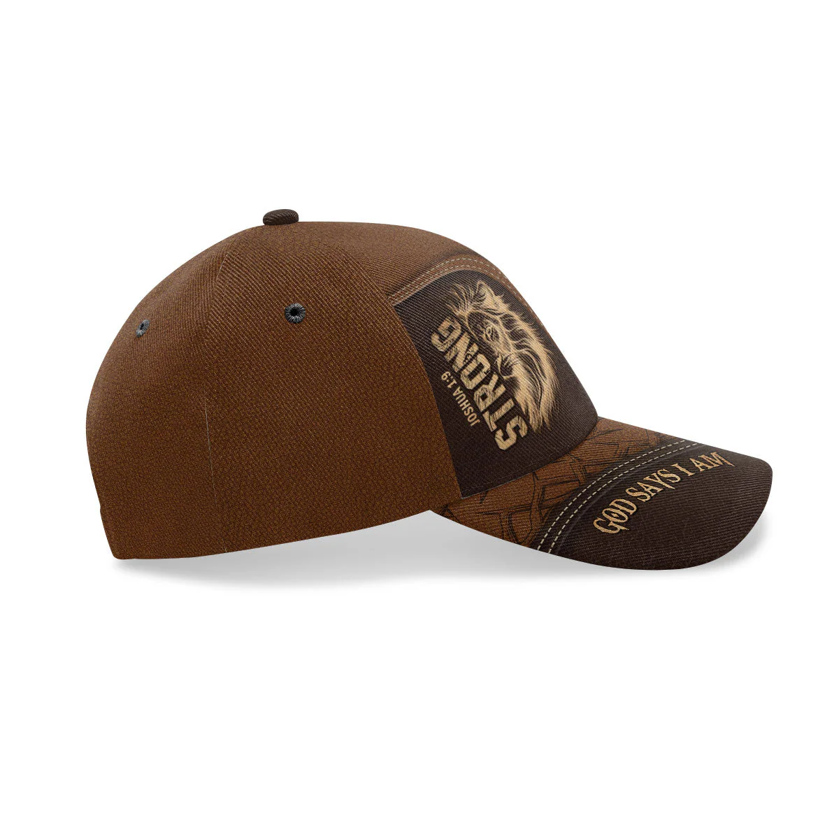 God Says I Am Strong - Personalized Classic Cap - Image 4