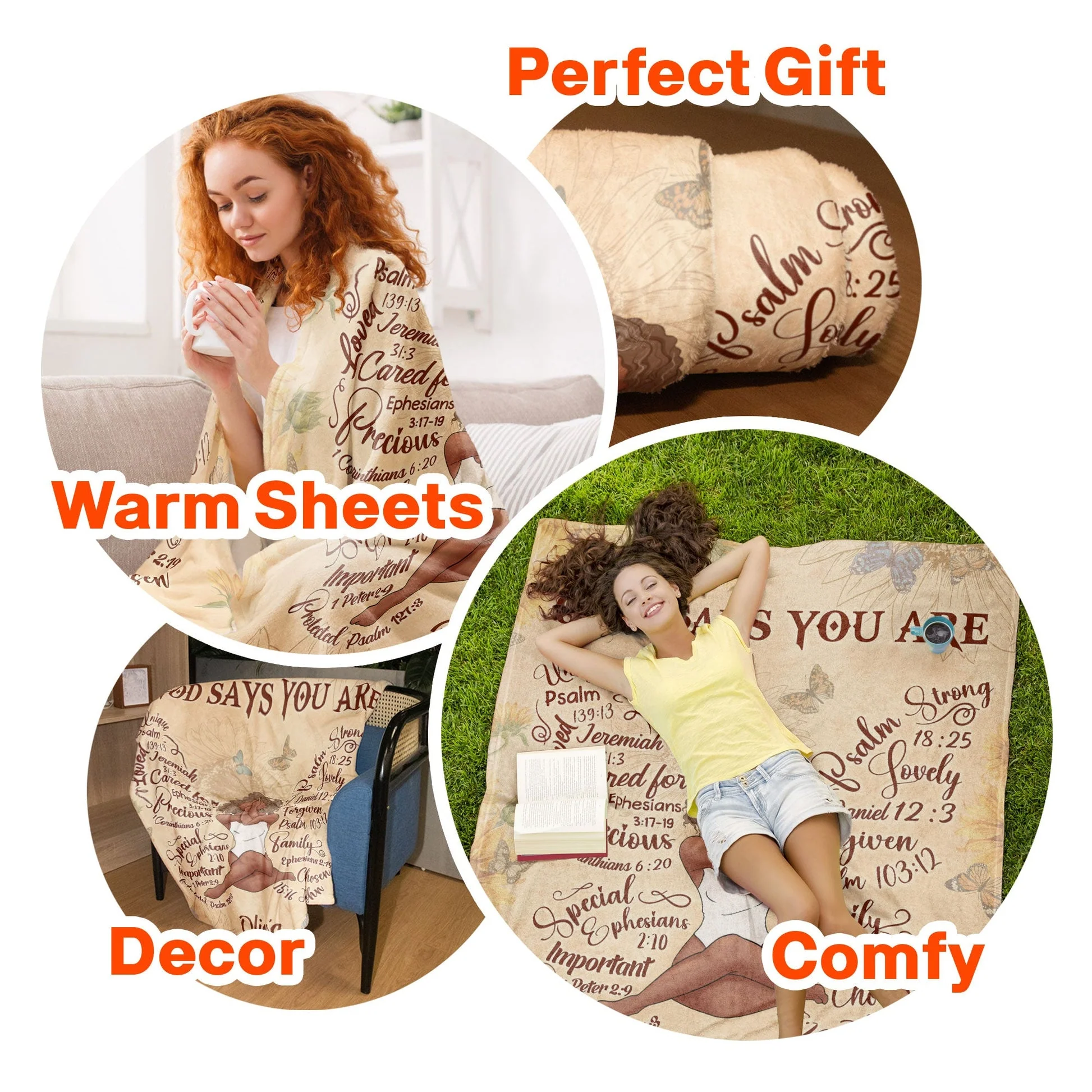 God Says You Are Christian Bible Verse - Personalized Blanket - Gift For Women | CLGOD02 HD95 - Image 7