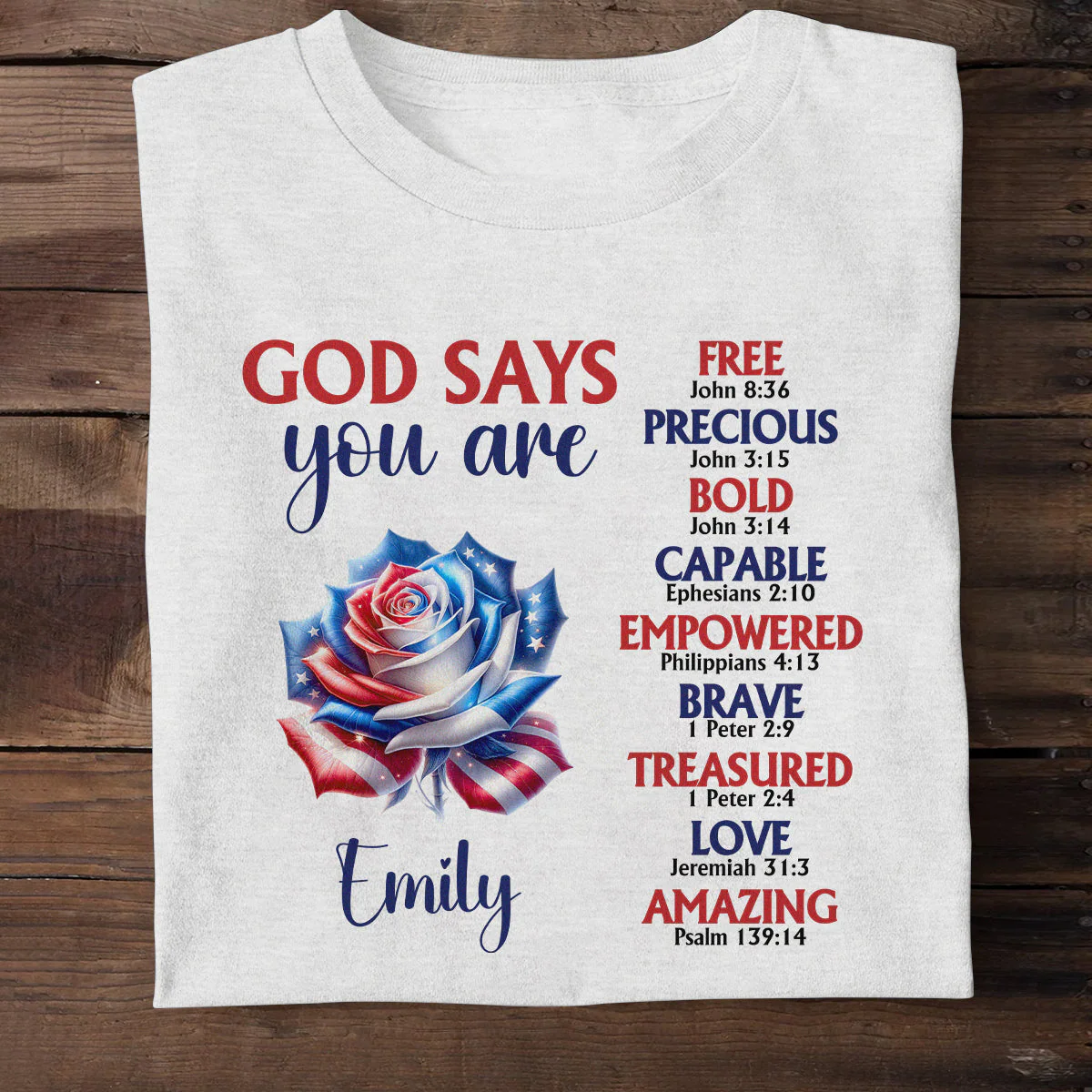 God Says You Are - Personalized 2D Unisex T-shirt