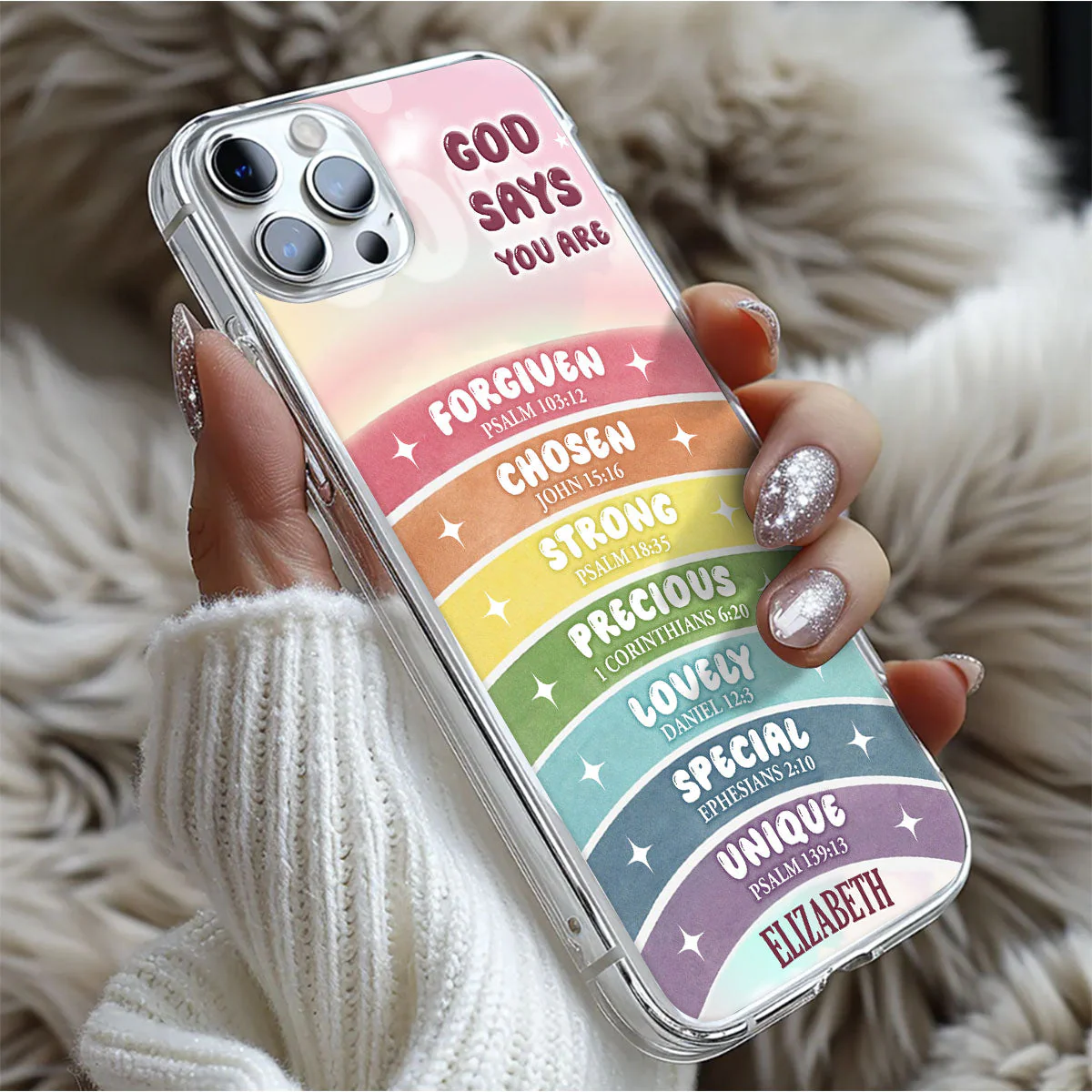 God Says You Are - Personalized Phone Case TD118 - Image 4