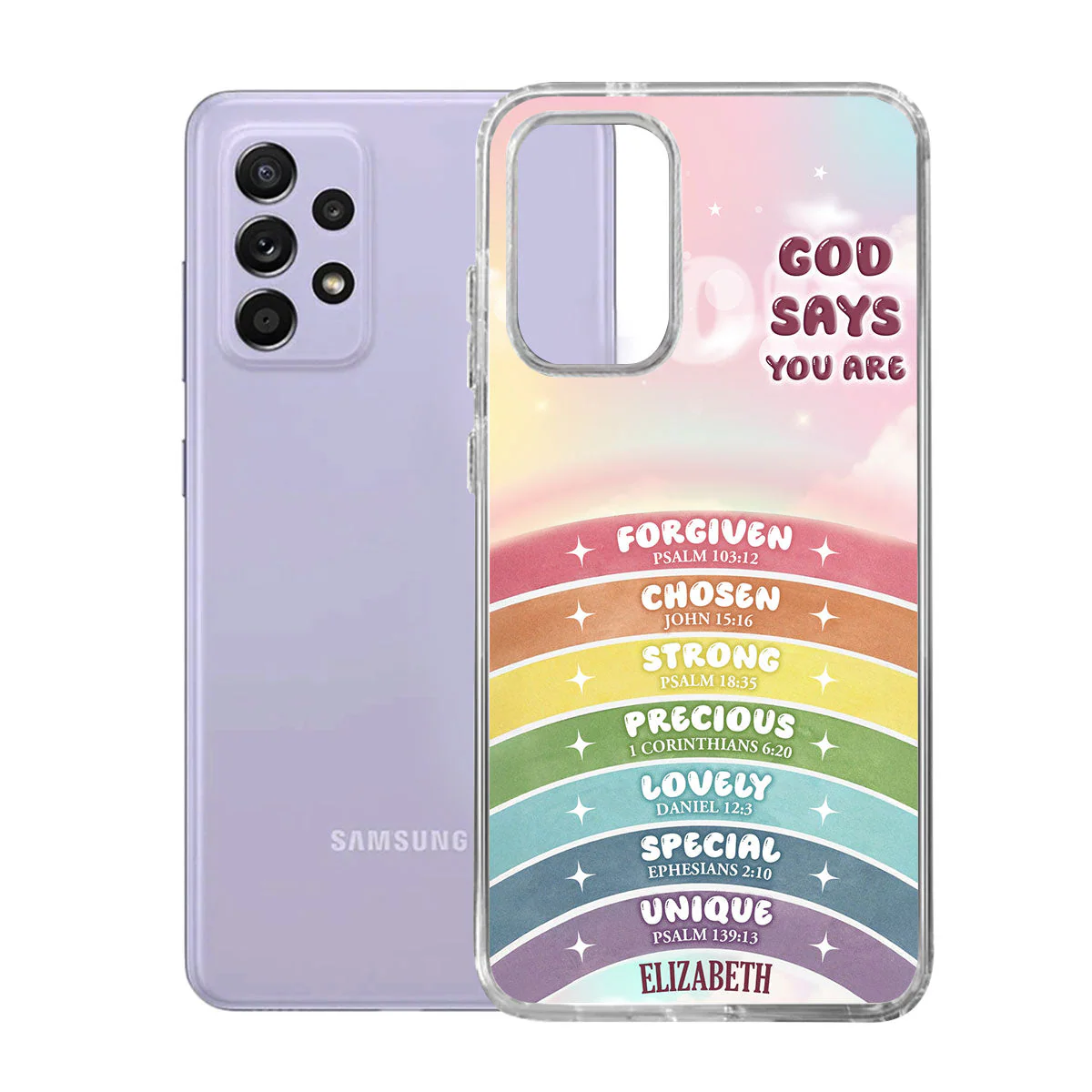 God Says You Are - Personalized Phone Case TD118 - Image 5