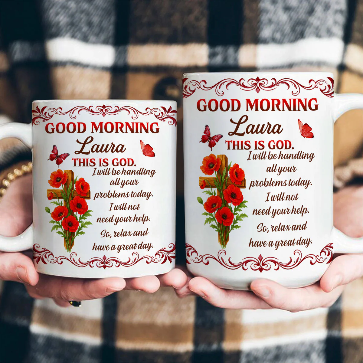 Good Morning This Is God - Personalized Ceramic Coffee Mug - Christian Gift For Her BA01 - Image 4