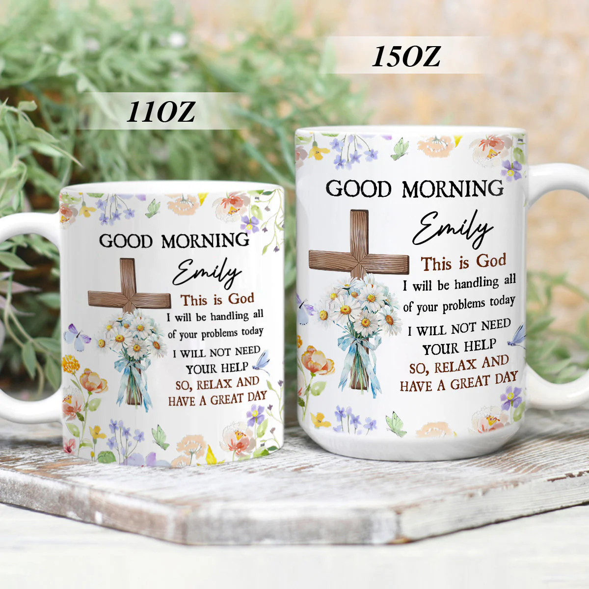 Good Morning This Is God - Personalized Mug - Christian Gift For Her BA01 - Image 6