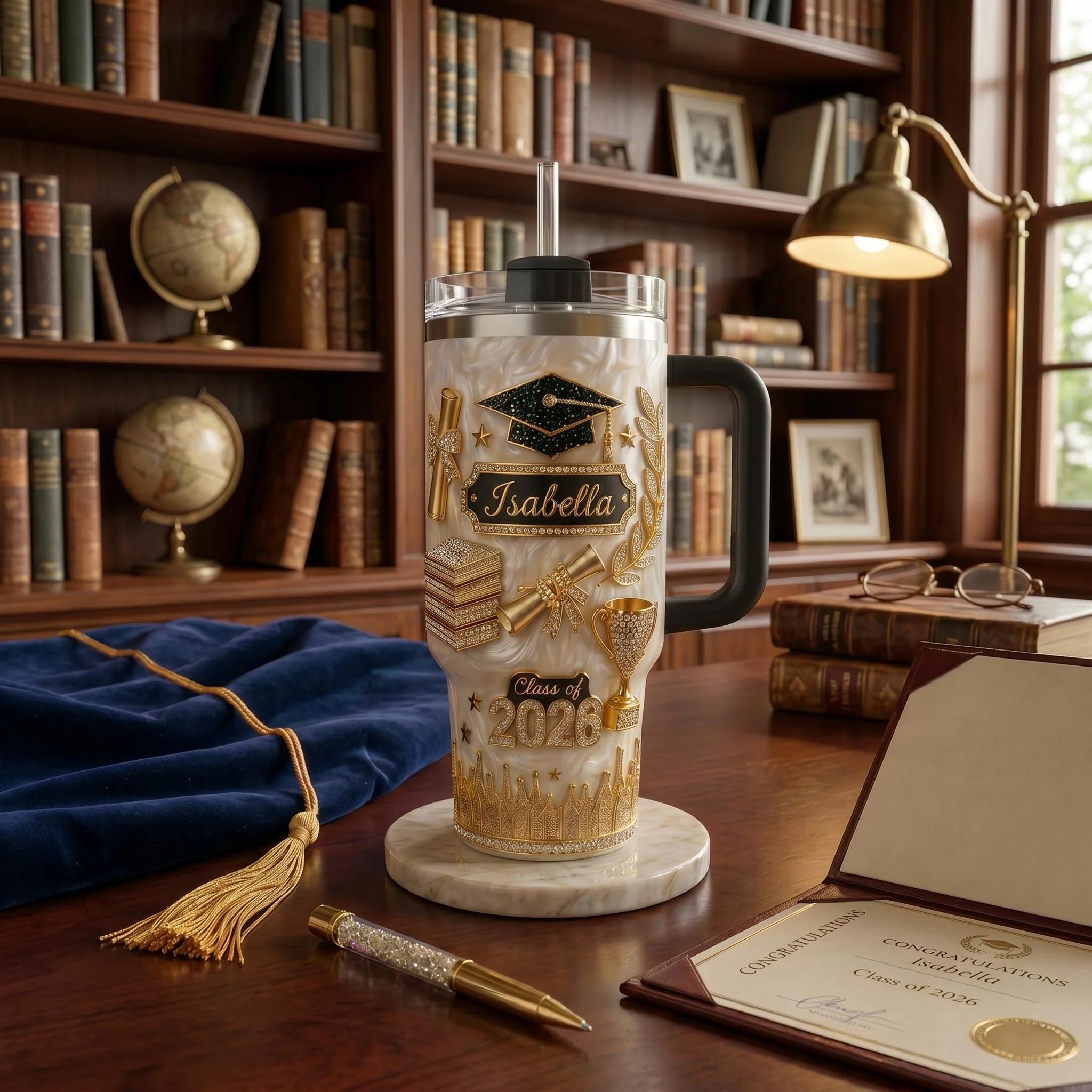Graduation Class Of 2026 - Personalized Tumbler - Gift For Graduates - Image 3