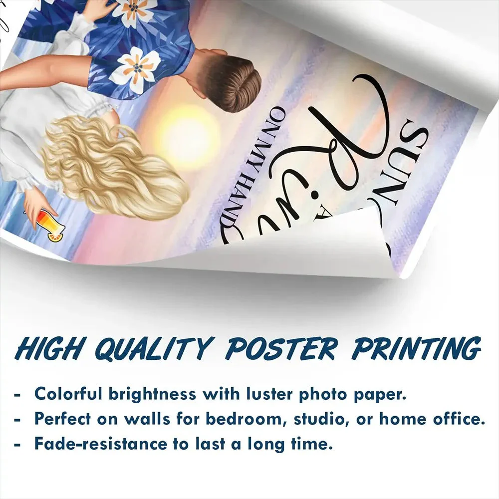 Grandkids Bring Joy To Every Corner Of Your Heart - Personalized Canvas Poster - Gift For Mom,Grandma, Mother's Day | NA94 - Image 4