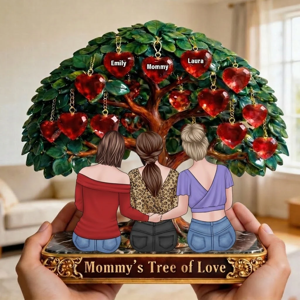 Grandma Family Tree of Love - Personalized Acrylic Plaque - Gift for Mom, Grandma | GR24 VD01 - Image 2