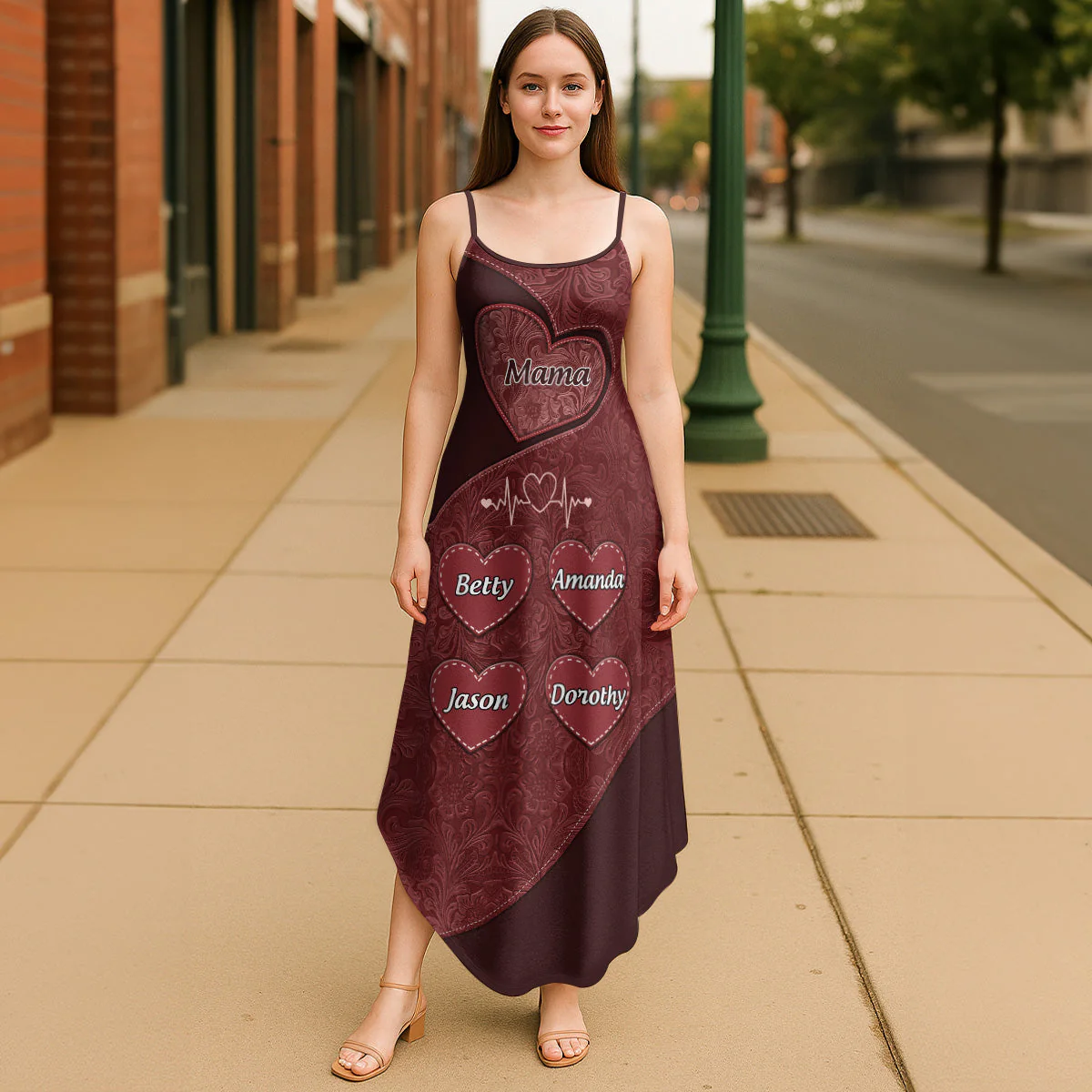 Grandma's Little Sweethearts - Personalized Maxi Dress - Image 5