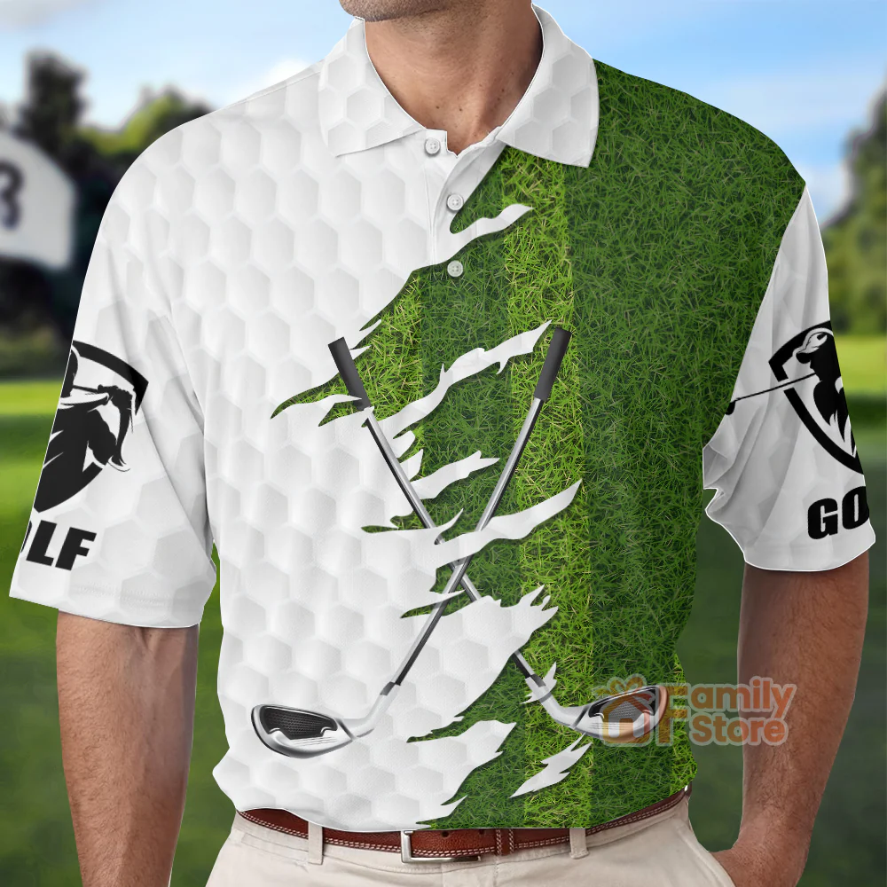 Green Golf Course I'd Tap That Golf - Men Polo Shirt