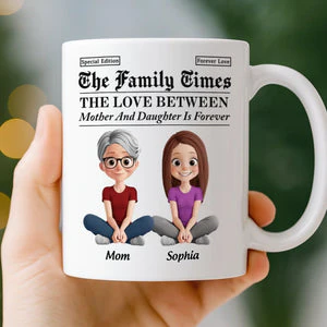 Growing Up Together With Love - Personalized Ceramic Mug - Gift For Mom, Mother's Day | GR25 HN02 - Image 2