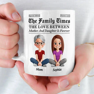 Growing Up Together With Love - Personalized Ceramic Mug - Gift For Mom, Mother's Day | GR25 HN02 - Image 3
