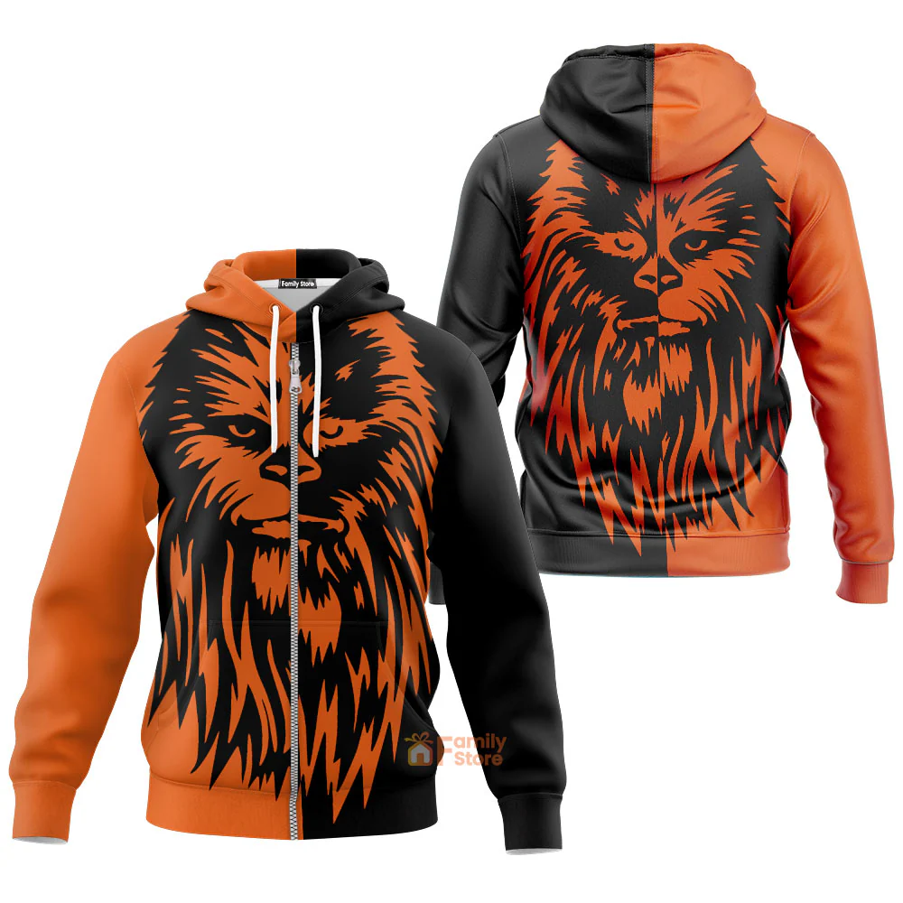 Halloween Stwa Chewbacca Hoodie For Men And Women - Image 3
