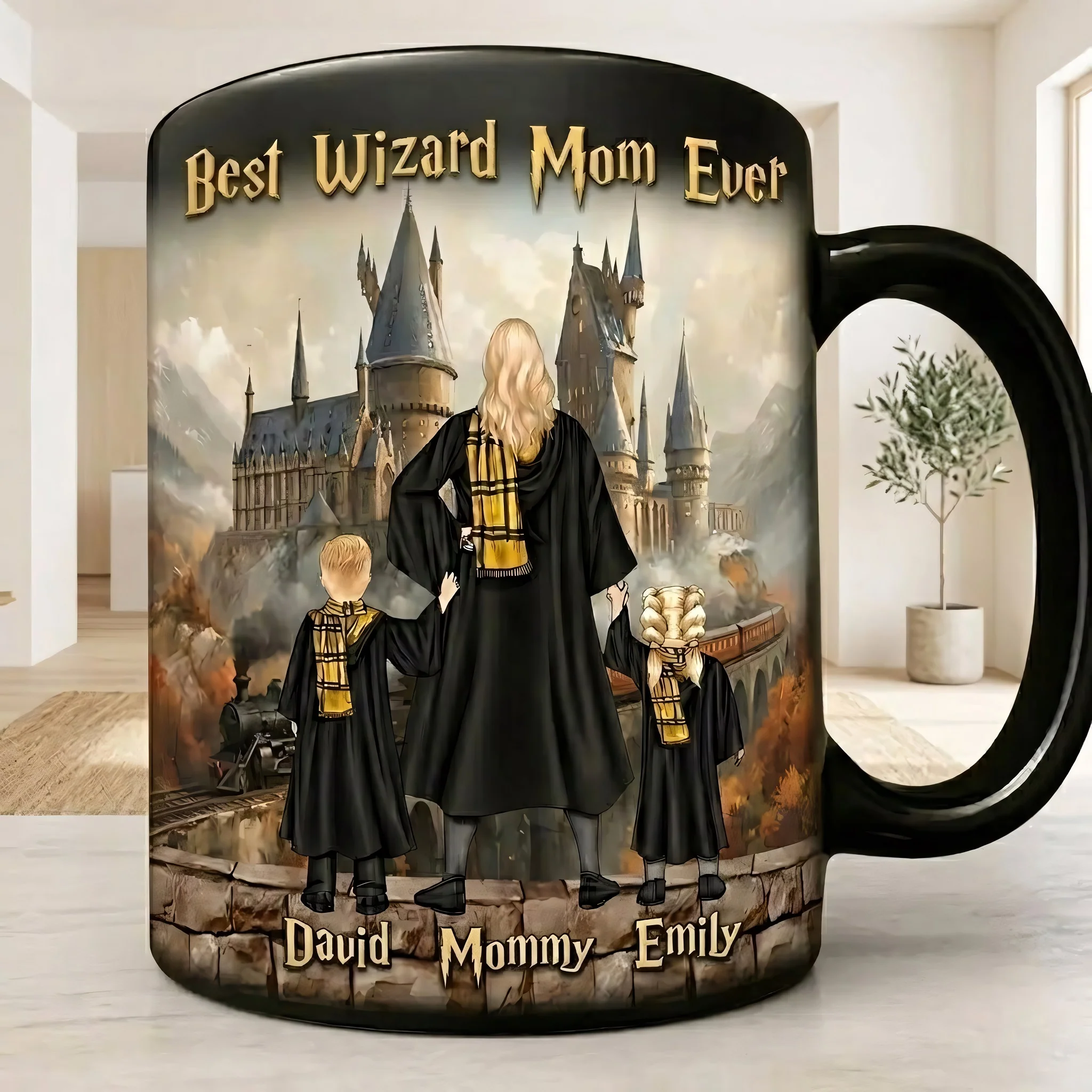 HaPo Best Wizard Mom Ever - Personalized Coffee Mug - Gifts For Mom - Image 3