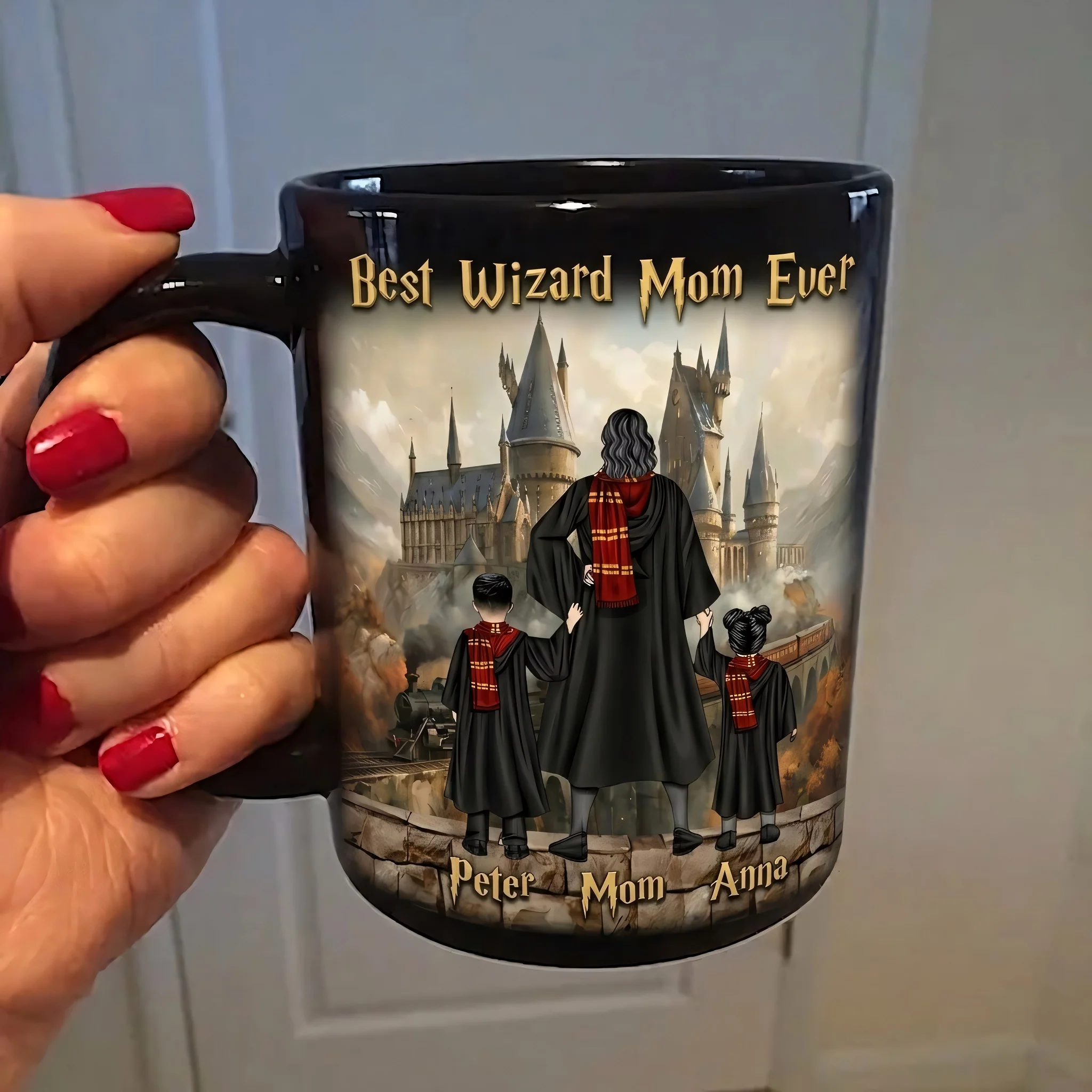 HaPo Best Wizard Mom Ever - Personalized Coffee Mug - Gifts For Mom | CL25 VD01 - Image 2