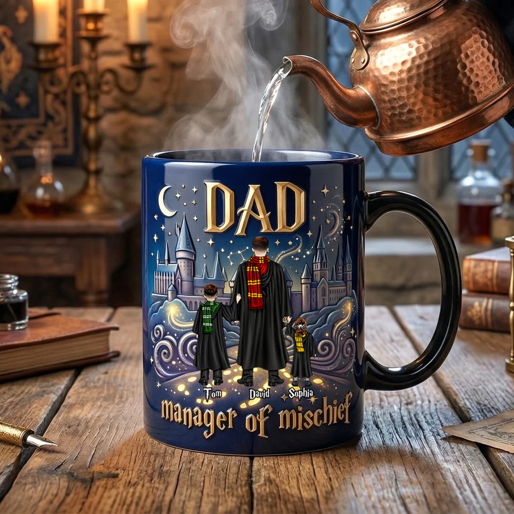 HaPo Mom Manager Of Mischief - Personalized Coffee Mug - Gifts For Mother's Day - Image 3