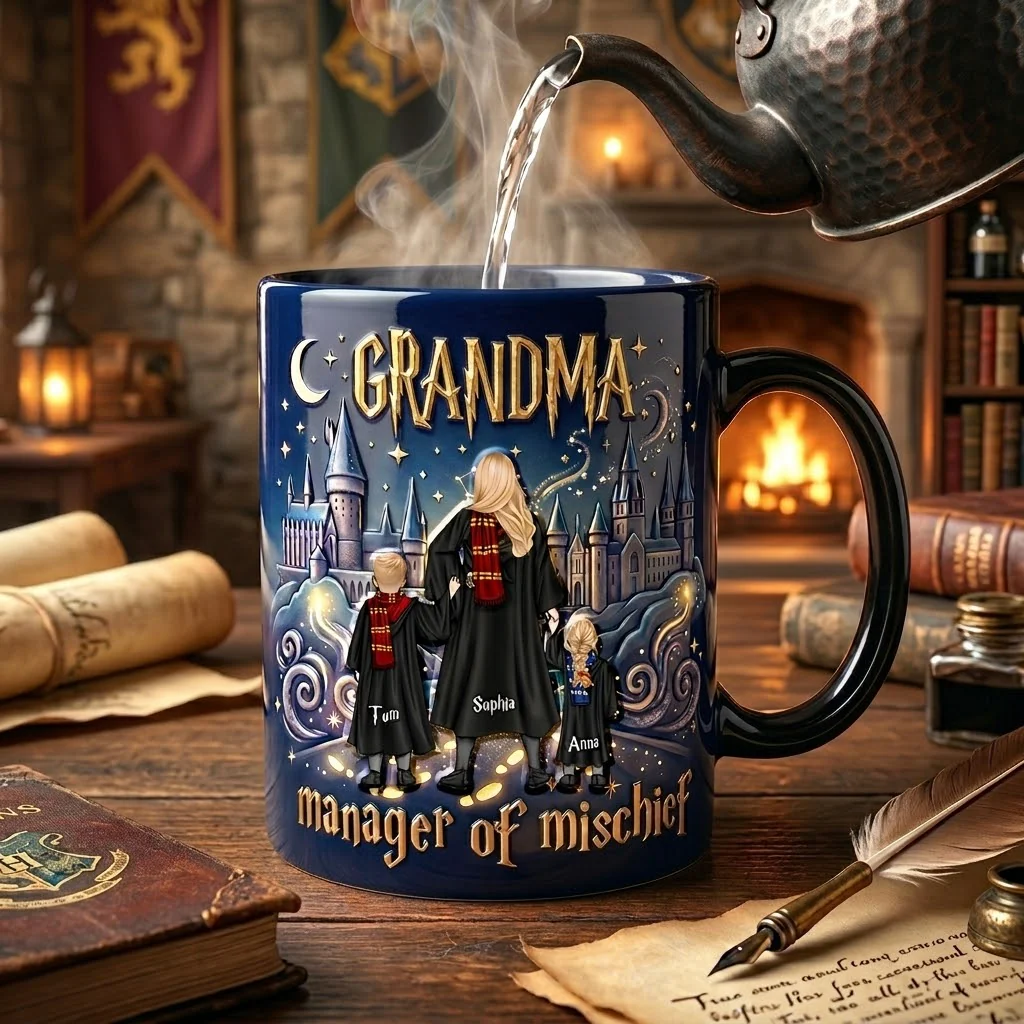 HaPo Mom Manager Of Mischief - Personalized Coffee Mug - Gifts For Mother's Day - Image 4