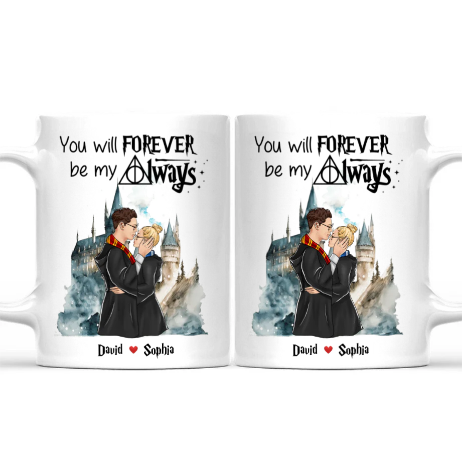 HaPo You Will Forever Be My Always - Personalized White Mug - Gift For Couple | CL20 HH01 - Image 3