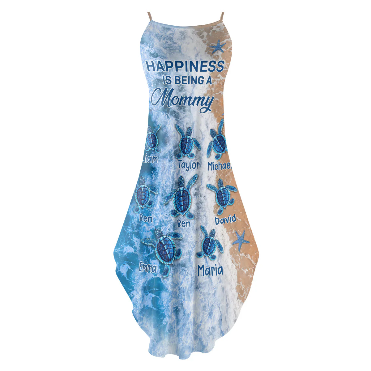 Happiness Is Being A Grandma - Personalized Maxi Dress - Gift For Mom, Grandma - Image 3