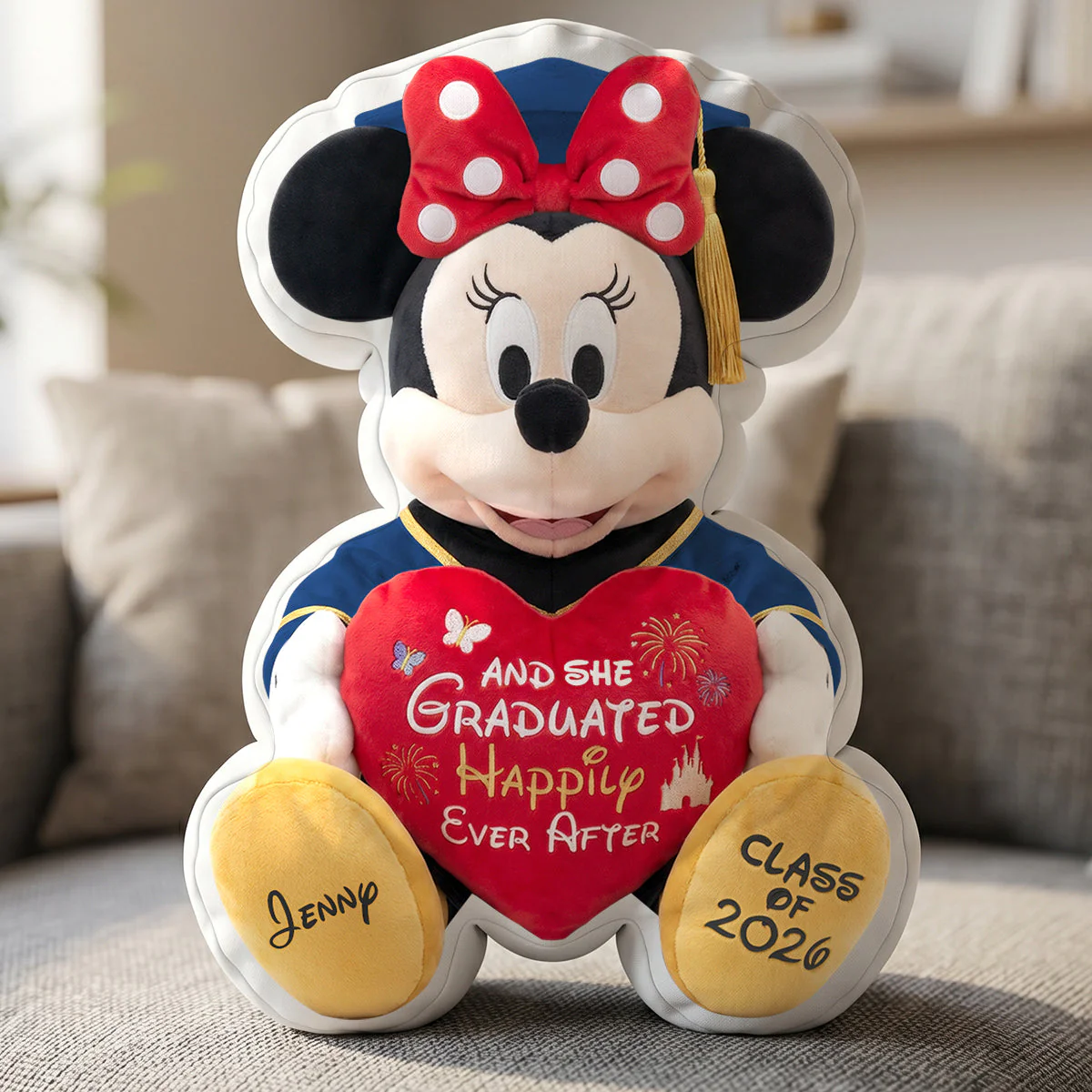 Happy Ever After - Class Of 2026 - Personalized Graduation Pillow - Gift For Graduates - Image 2