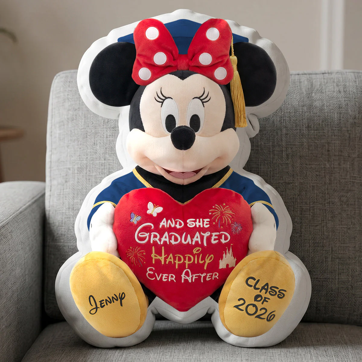 Happy Ever After - Class Of 2026 - Personalized Graduation Pillow - Gift For Graduates - Image 3