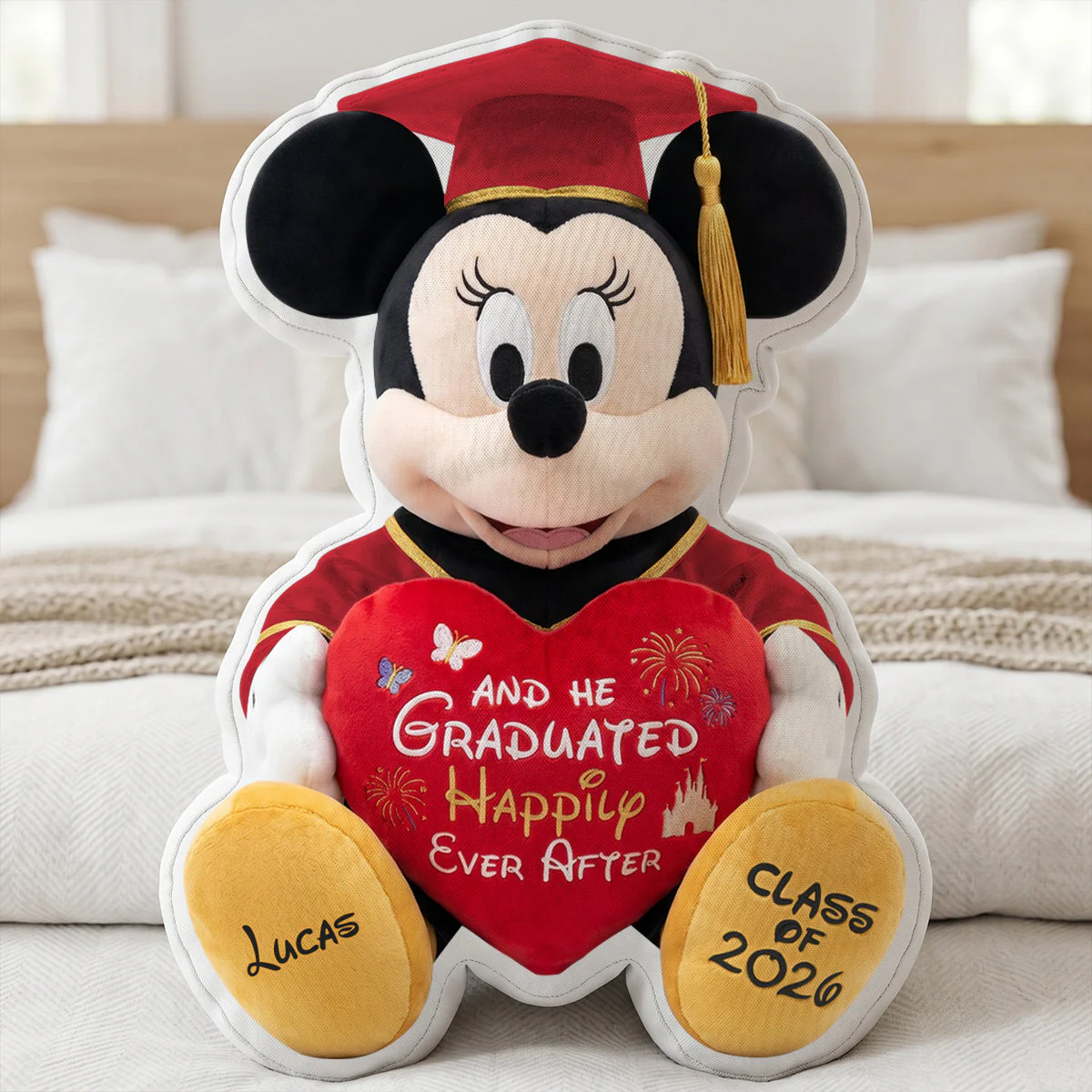 Happy Ever After - Class Of 2026 - Personalized Graduation Pillow - Gift For Graduates - Image 4