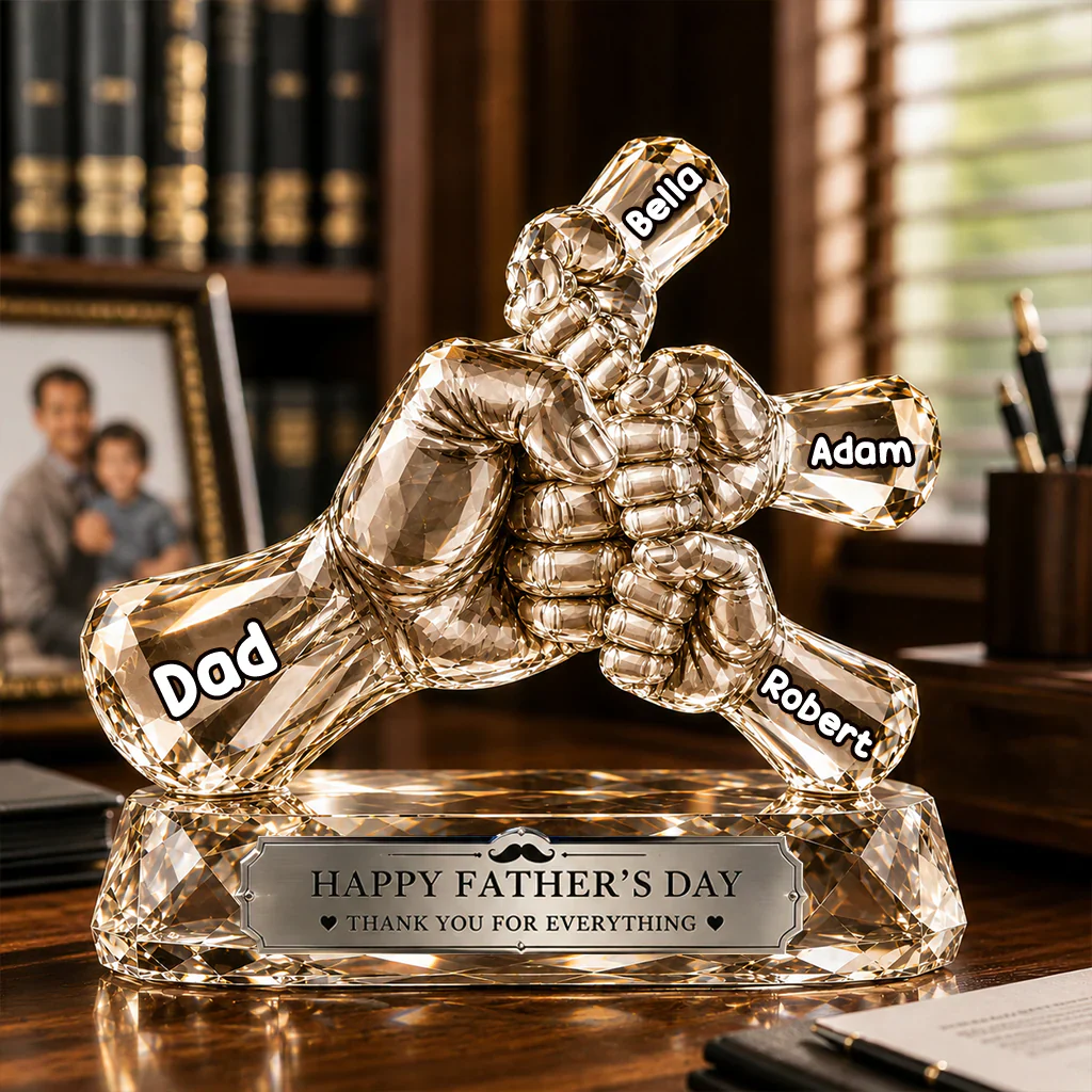 Happy Father's Day - Personalized Acrylic Plaque - Gift For Father's Day