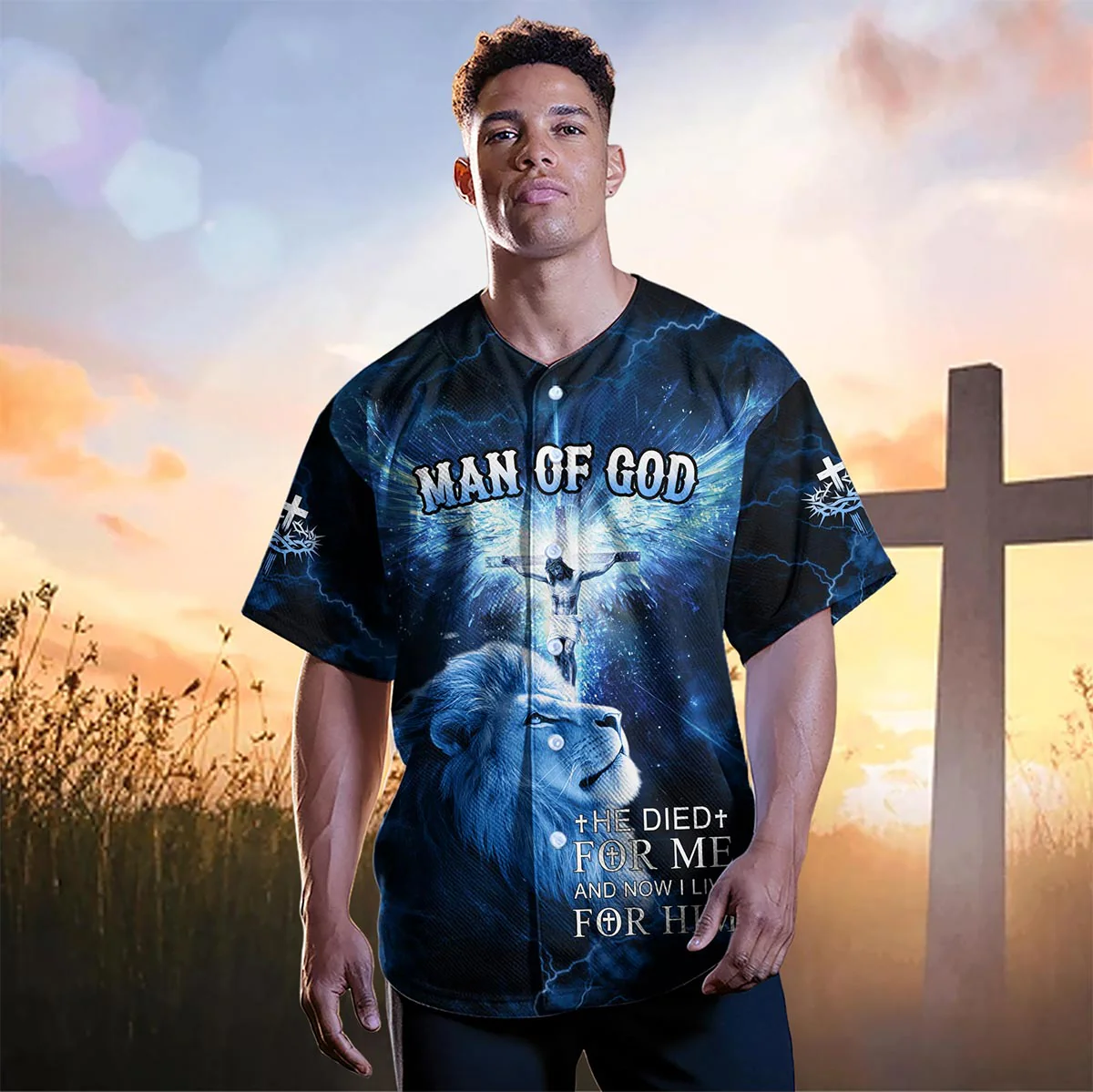 He Die For Me And Now I Live For Him Baseball Jersey Bundle - Image 10