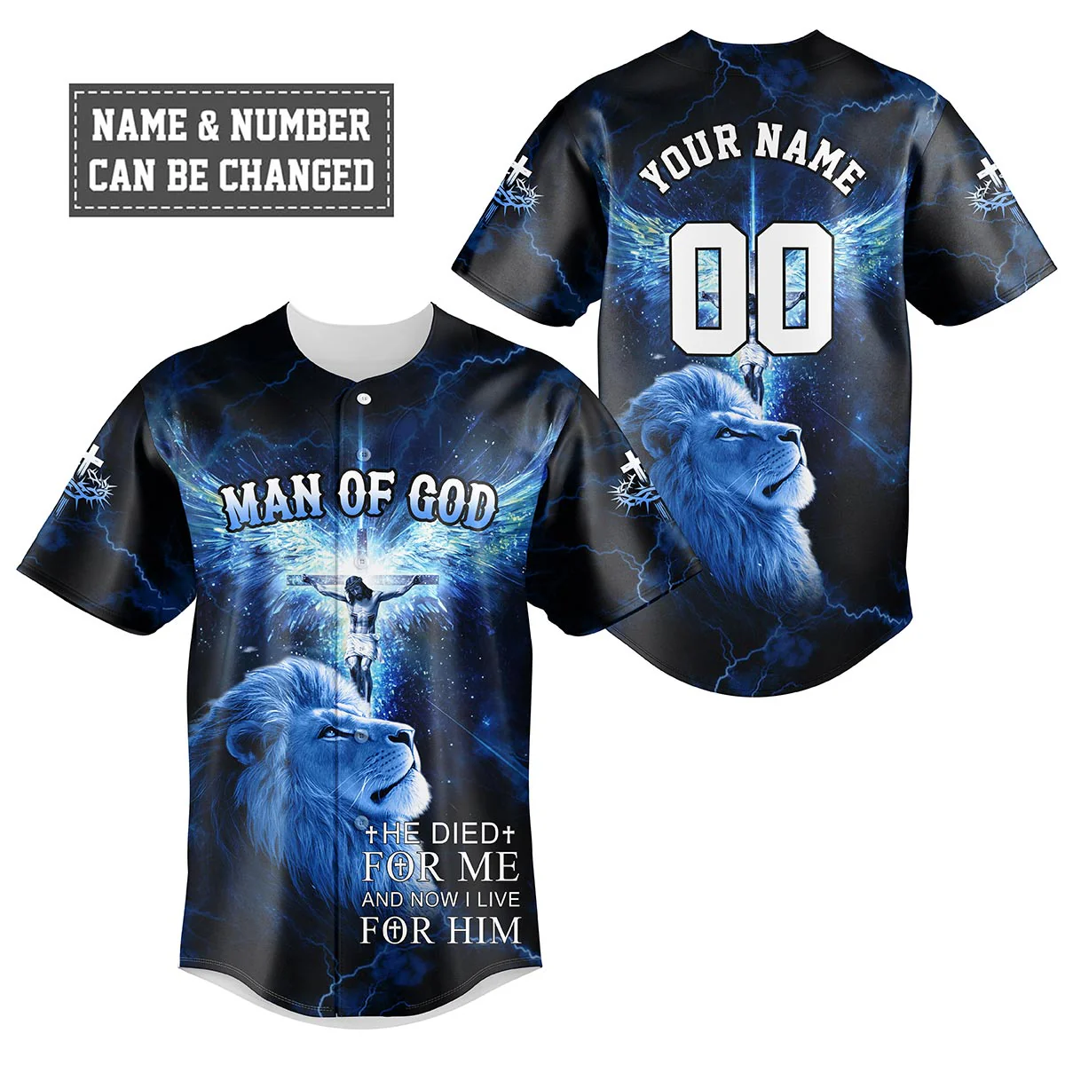 He Die For Me And Now I Live For Him Baseball Jersey Bundle - Image 2