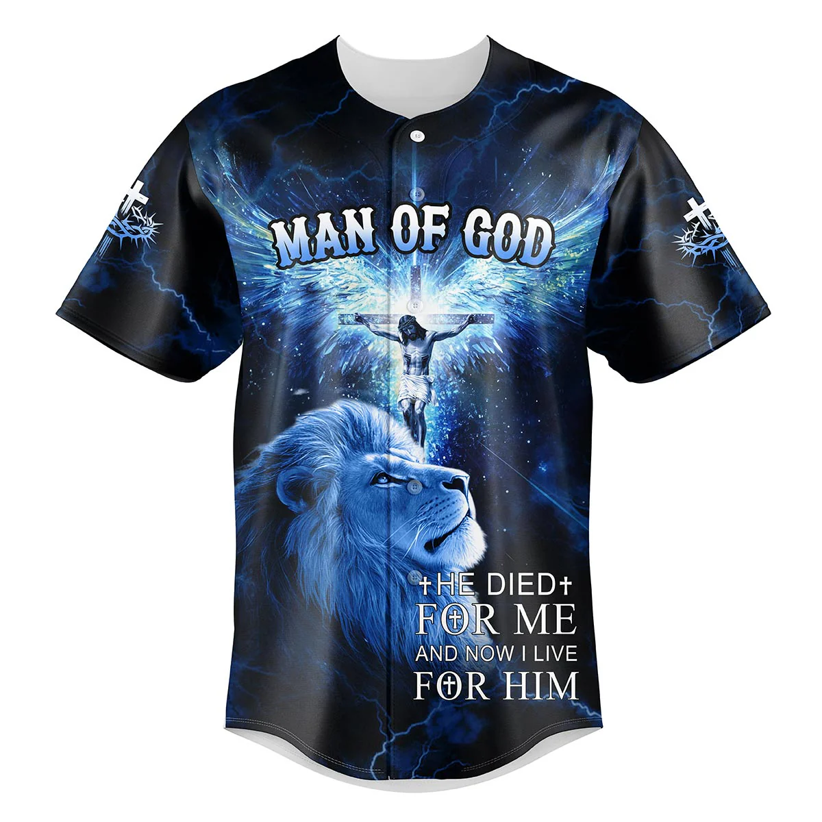 He Die For Me And Now I Live For Him Baseball Jersey Bundle - Image 3