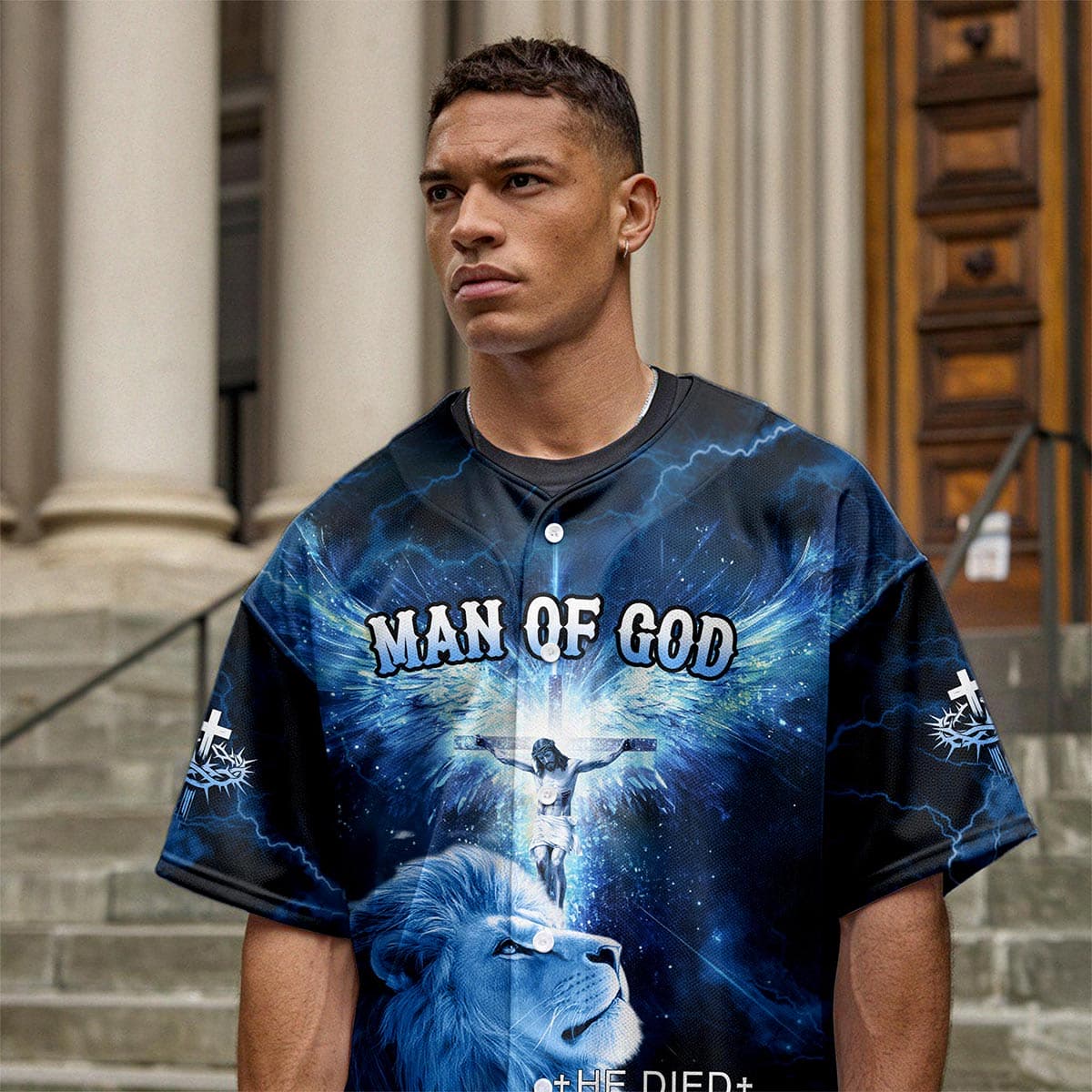 He Die For Me And Now I Live For Him Baseball Jersey Bundle - Image 7