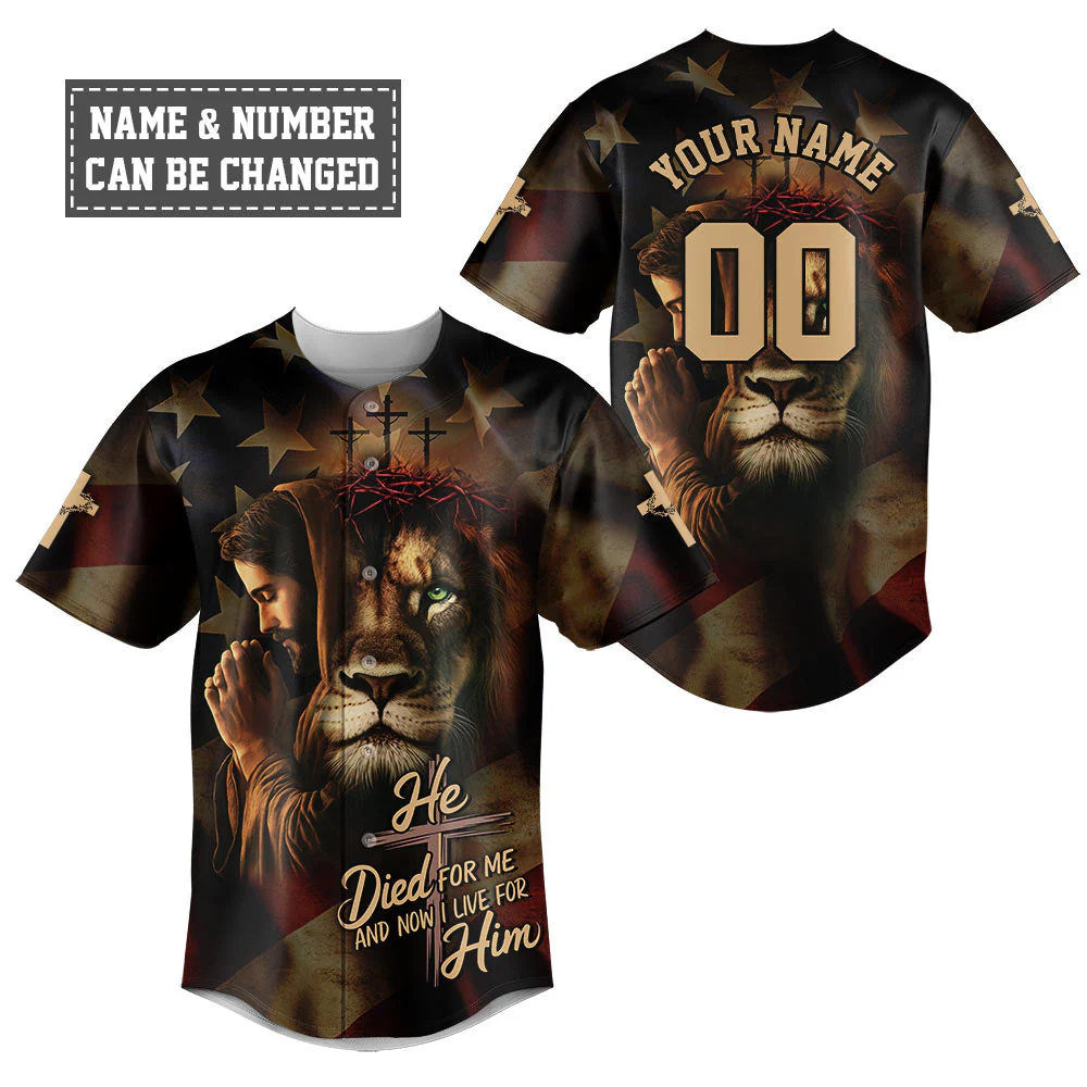 He Died For Me And Now I Live For Him Baseball Jersey Bundle - Image 2